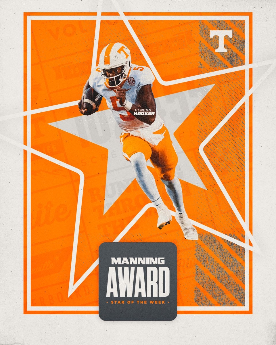 960x1200 Tennessee Football the second time this season, Hendon Hooker has been named a, Phone