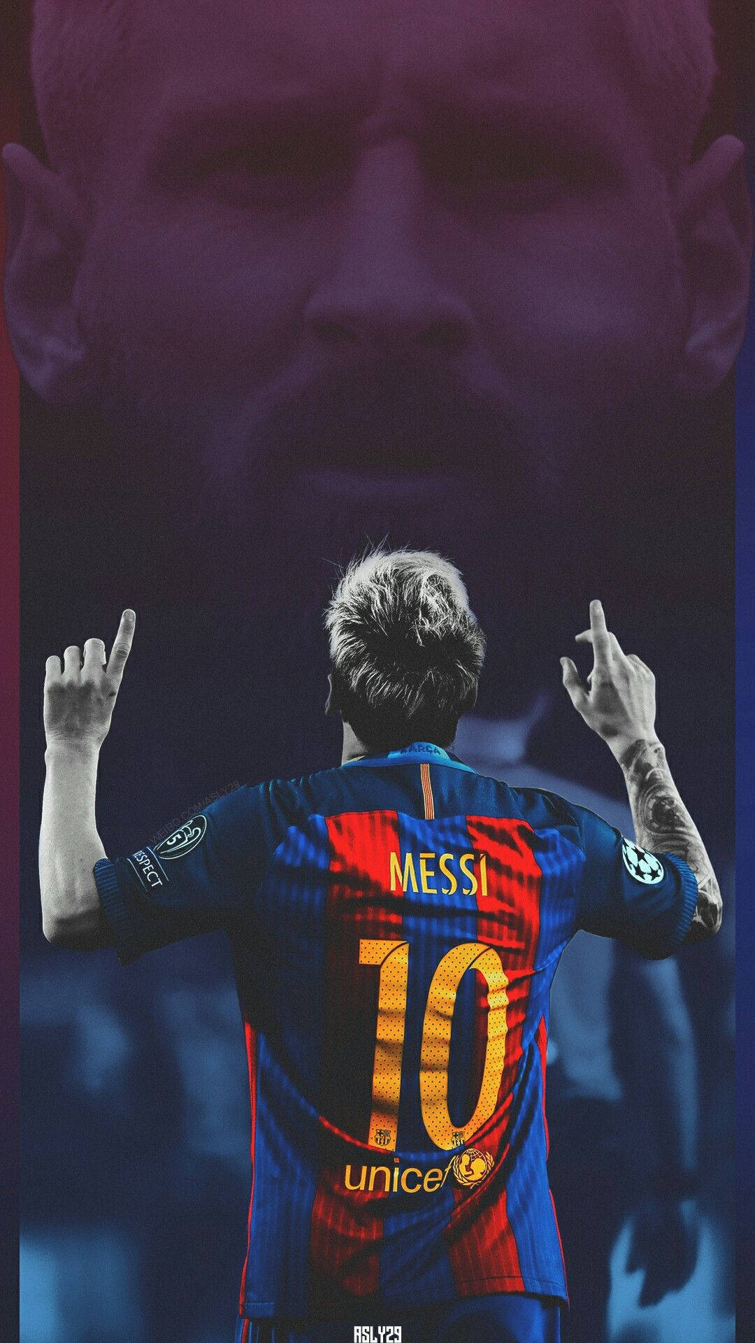 1080x1920 Download King Lionel Messi, Three Time, Phone