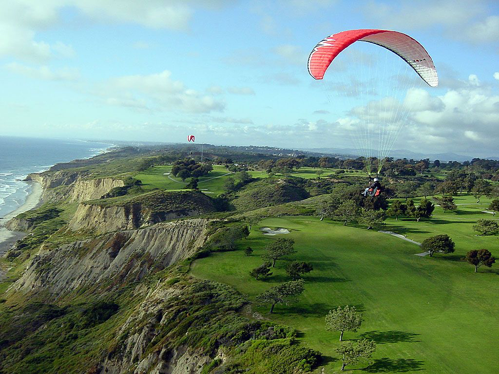 1030x770 Paragliders add to the viewing pleasures of a round at Torrey Pines News. The UK's Most Read Golf Magazine, Desktop