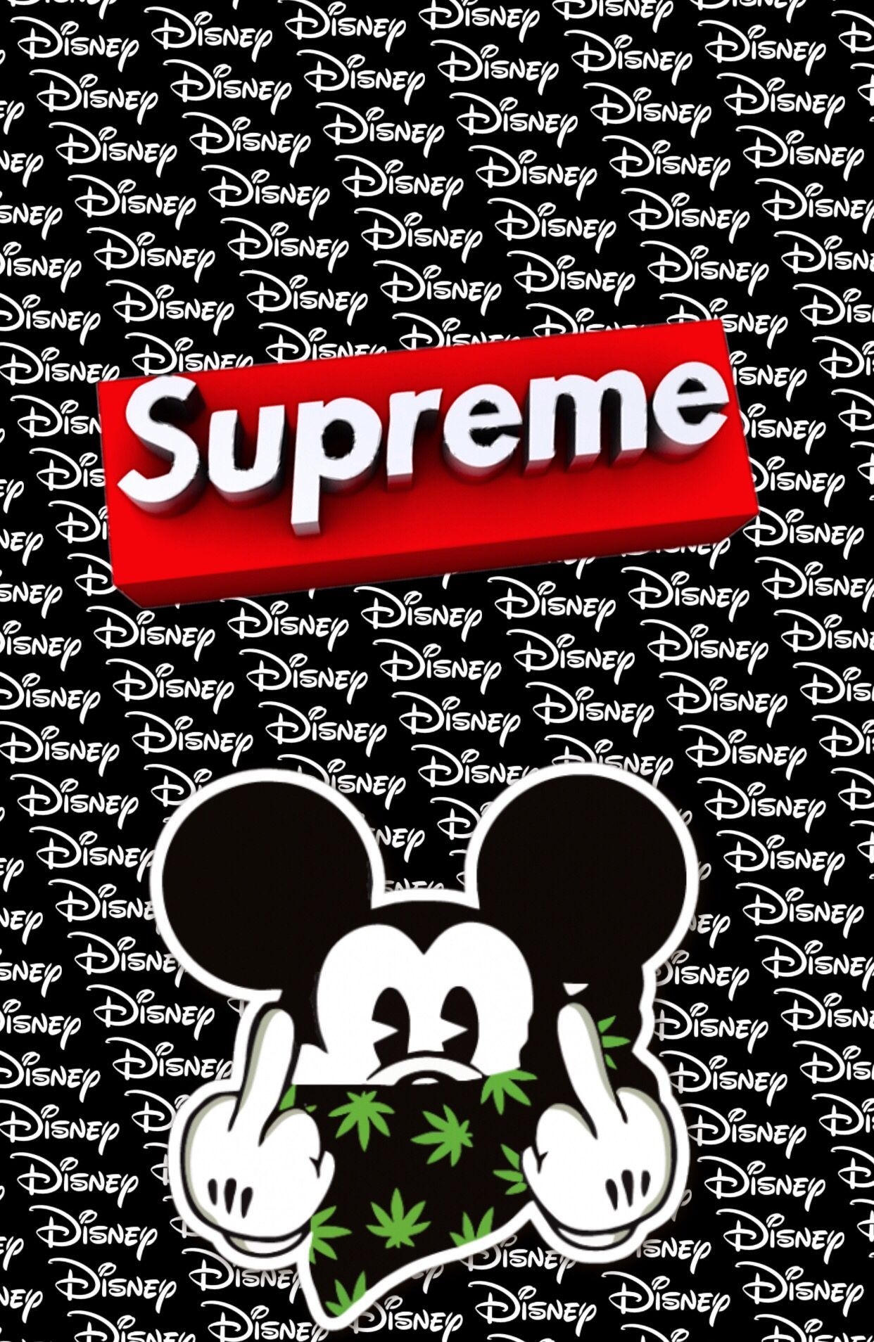 1250x1910 Gangster Supreme Wallpaper Mickey Mouse, Phone