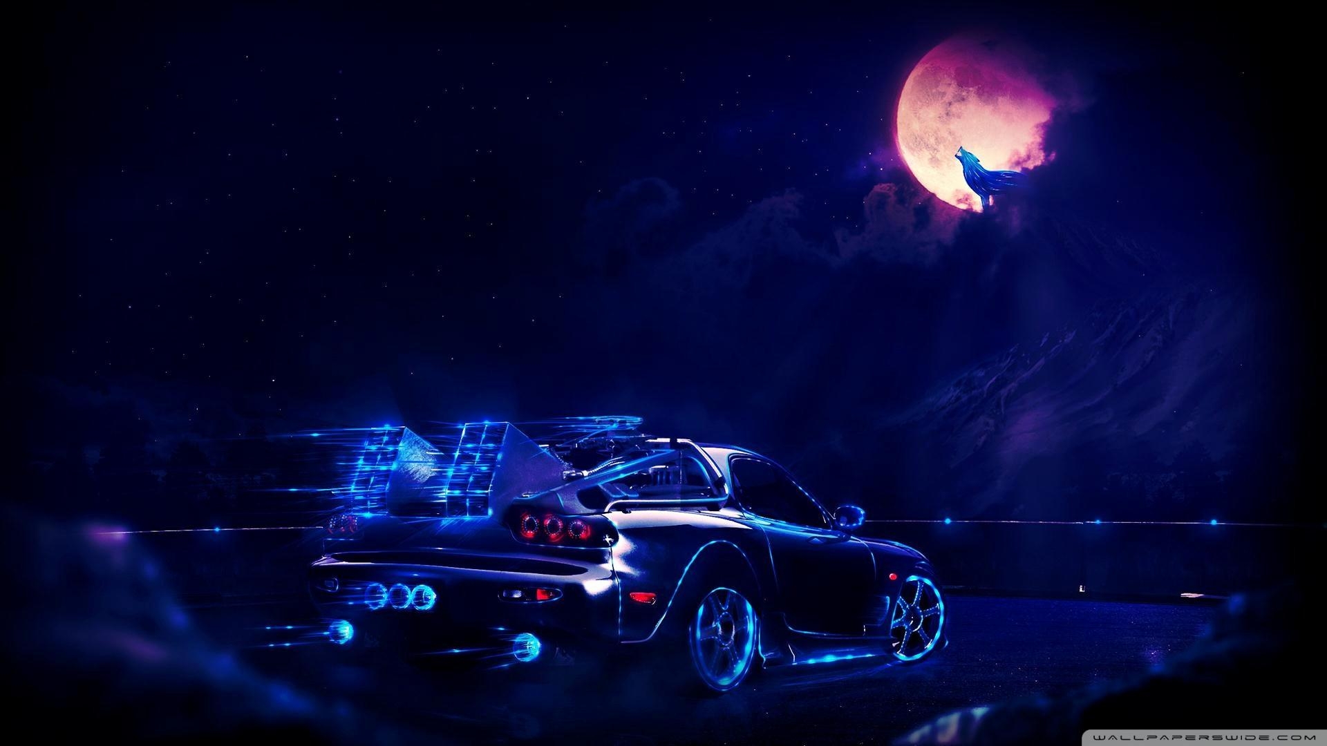 1920x1080 Vaporwave Car Wallpaper, Desktop