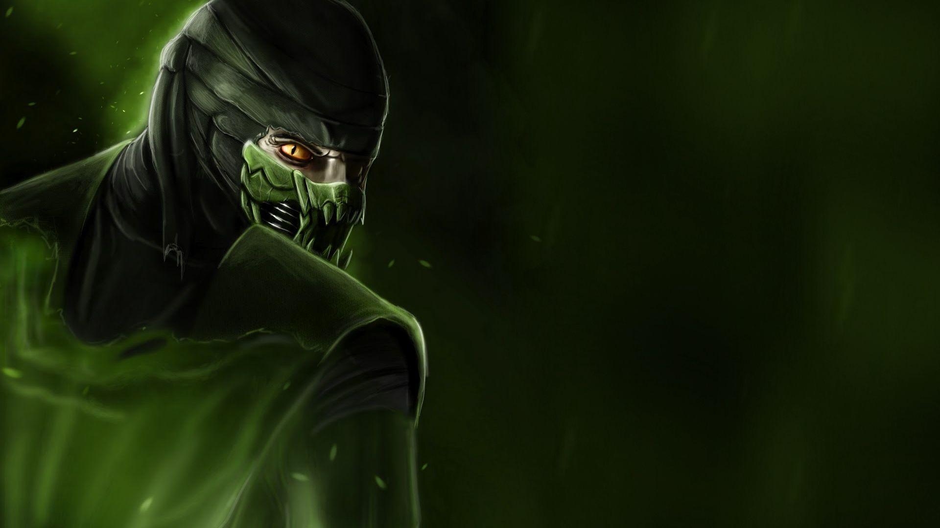 1920x1080 Download wallpaper  mortal kombat, reptile, lizard, green, Desktop