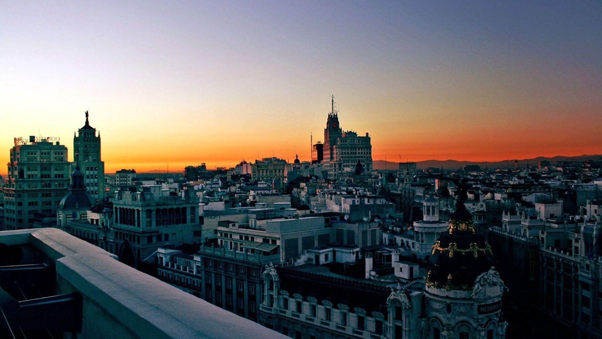 1920x1080 Sunset in Madrid wallpaper and image, picture, photo, Desktop