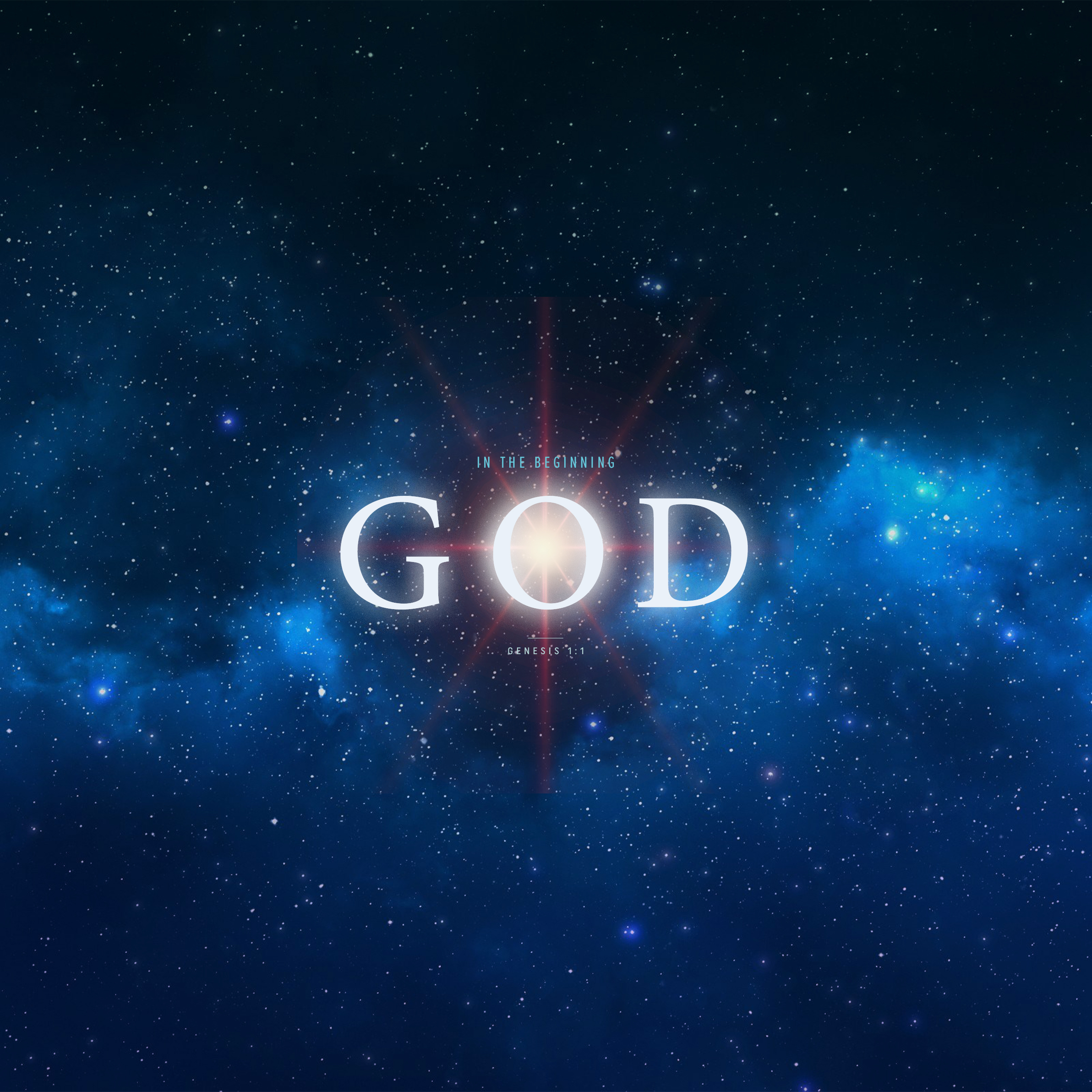 2530x2530 Wednesday Wallpaper: In the Beginning, God, Phone