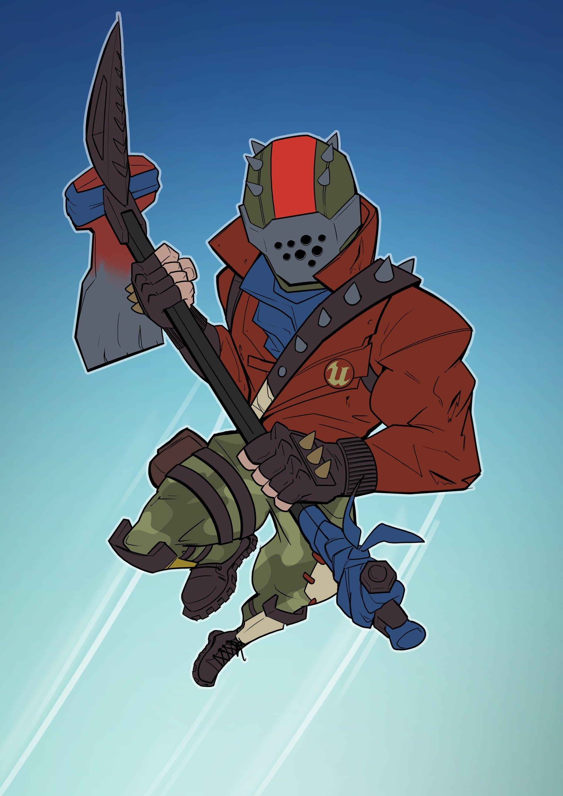 1920x2720 Fortnite Rust Lord Fan Art, Phone