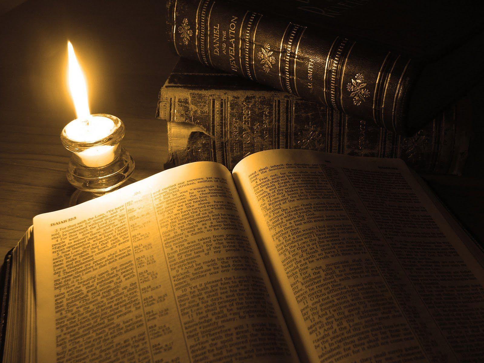 1600x1200 Old Books Bible Candle Widescreen High Definition Wallpaper Download, Desktop