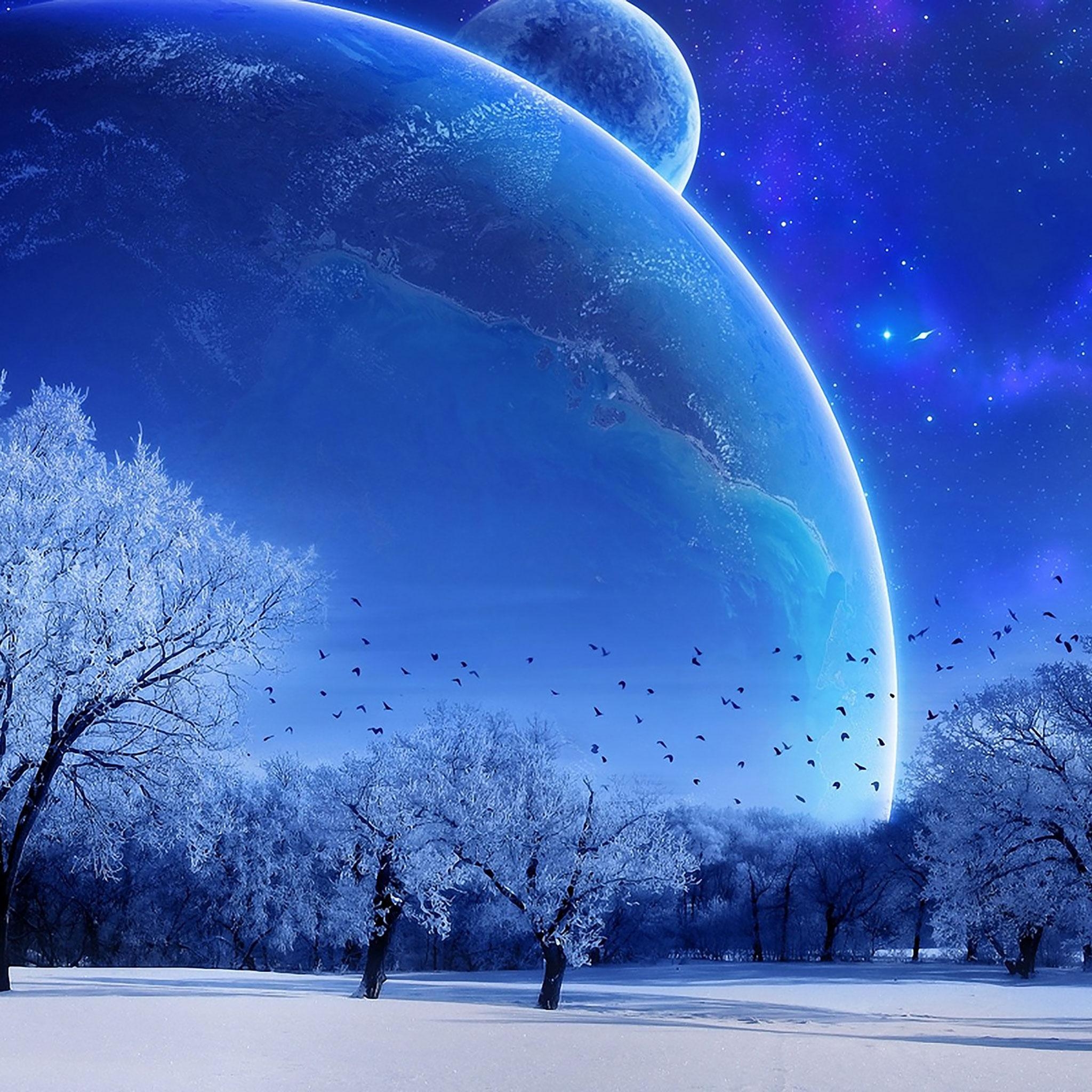 2050x2050 Winter iPad Wallpaper, Phone