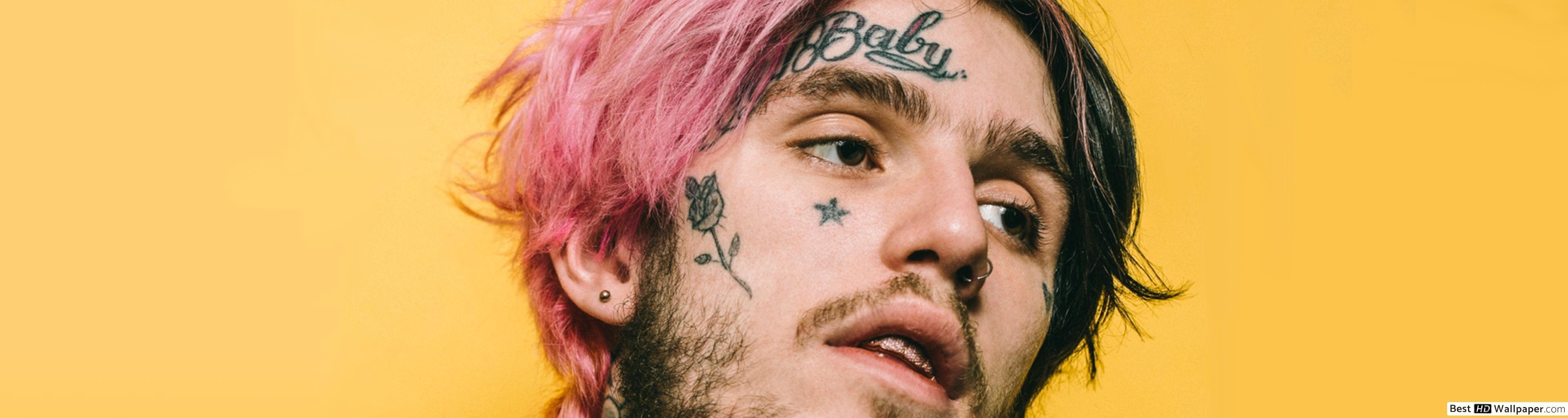 3840x1030 Lil peep HD wallpaper download, Dual Screen