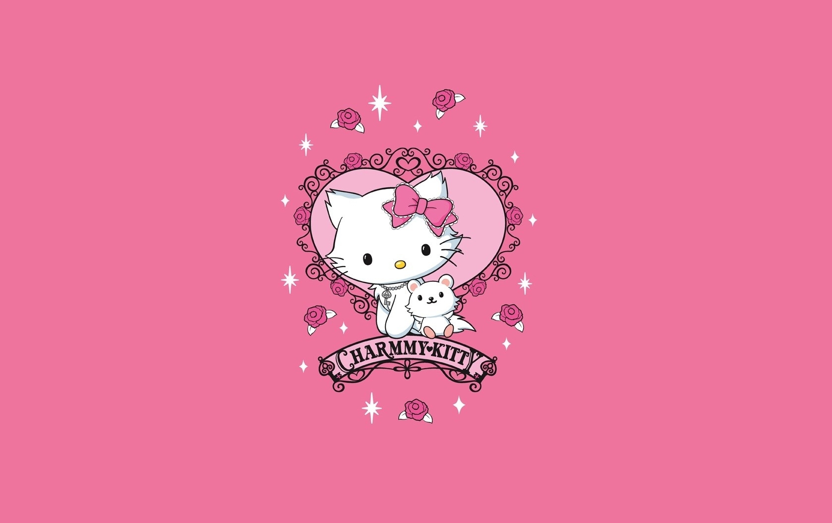 1680x1060 pink hello kitty, Desktop