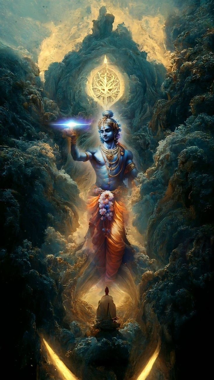 740x1310 Lord Krishna aesthetic wallpaper, Phone