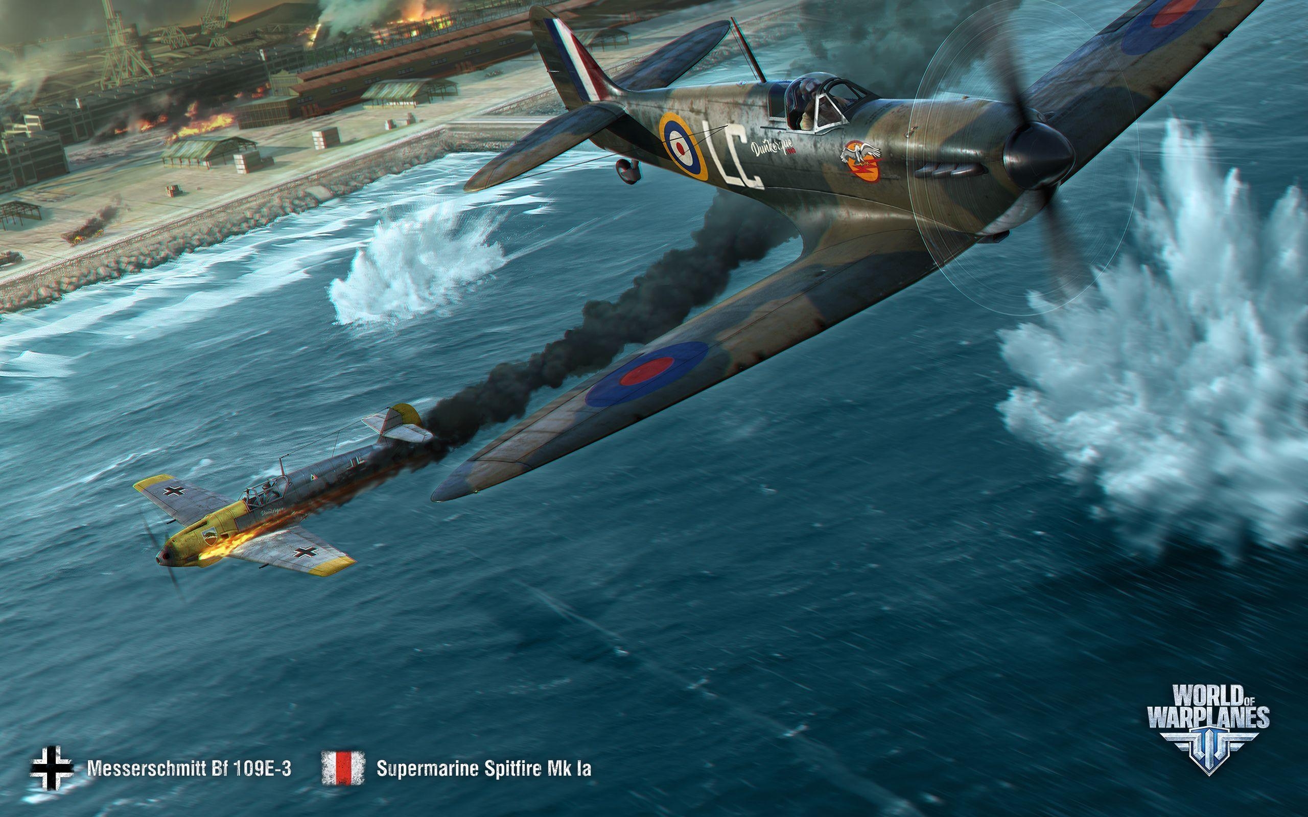 2560x1600 July Wallpaper and Calendar: Dunkirk. World of Warplanes, Desktop