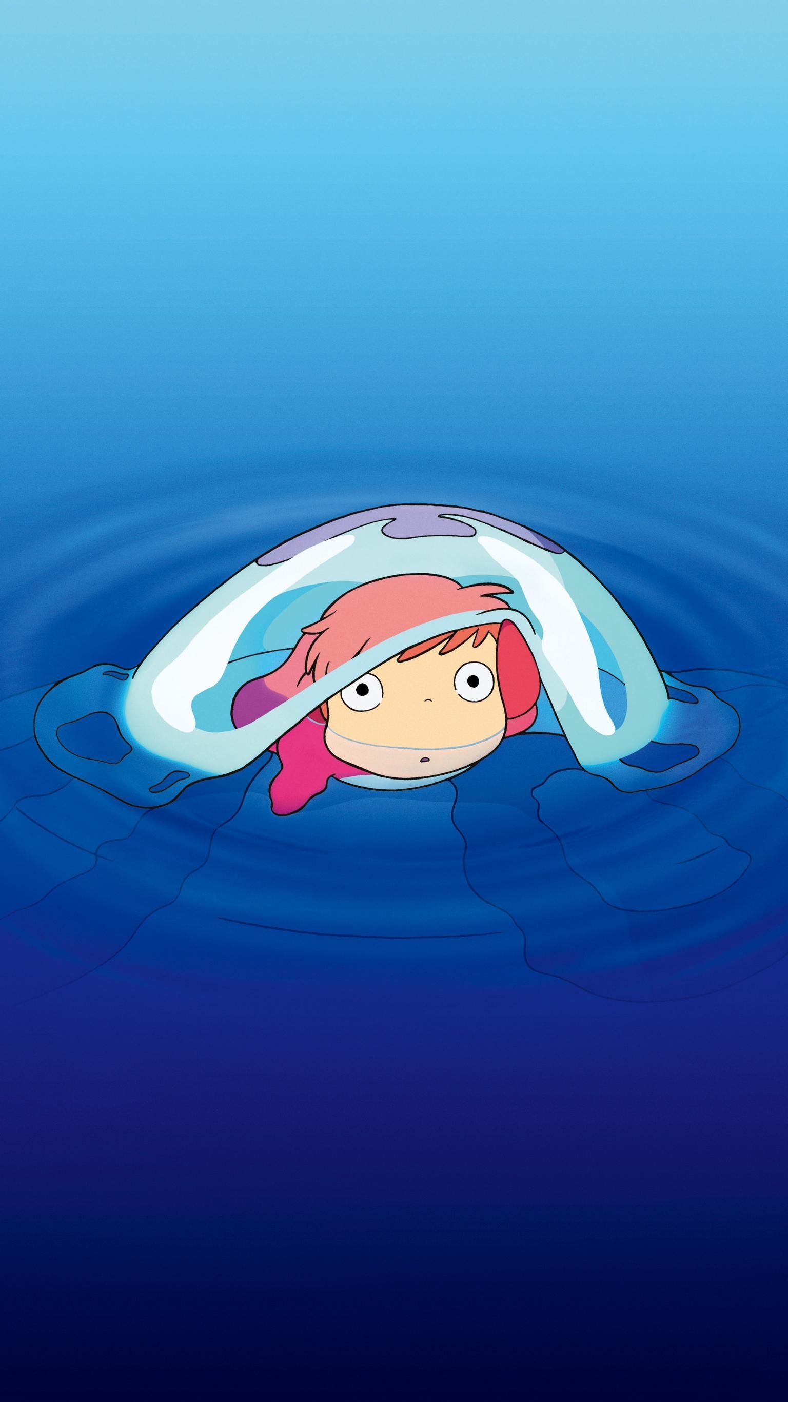 1540x2740 Ponyo (2008) Phone Wallpaper. Moviemania. Тоторо, Миядзаки, Хаяо миядзаки, Phone