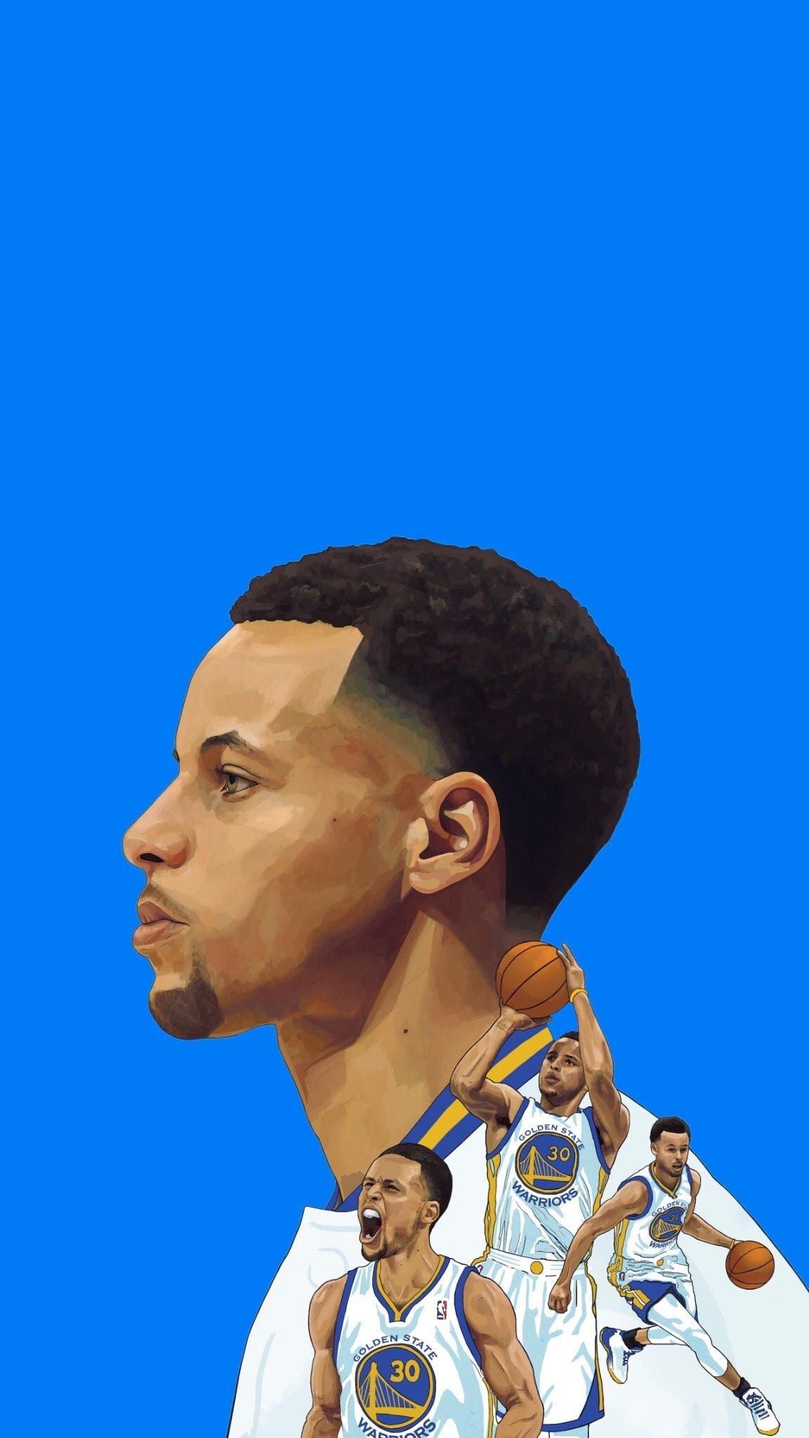 1160x2050 Steph Curry wallpaper I made awhile back! Been a big fan of his since that regular season game against OKC game last year, Phone