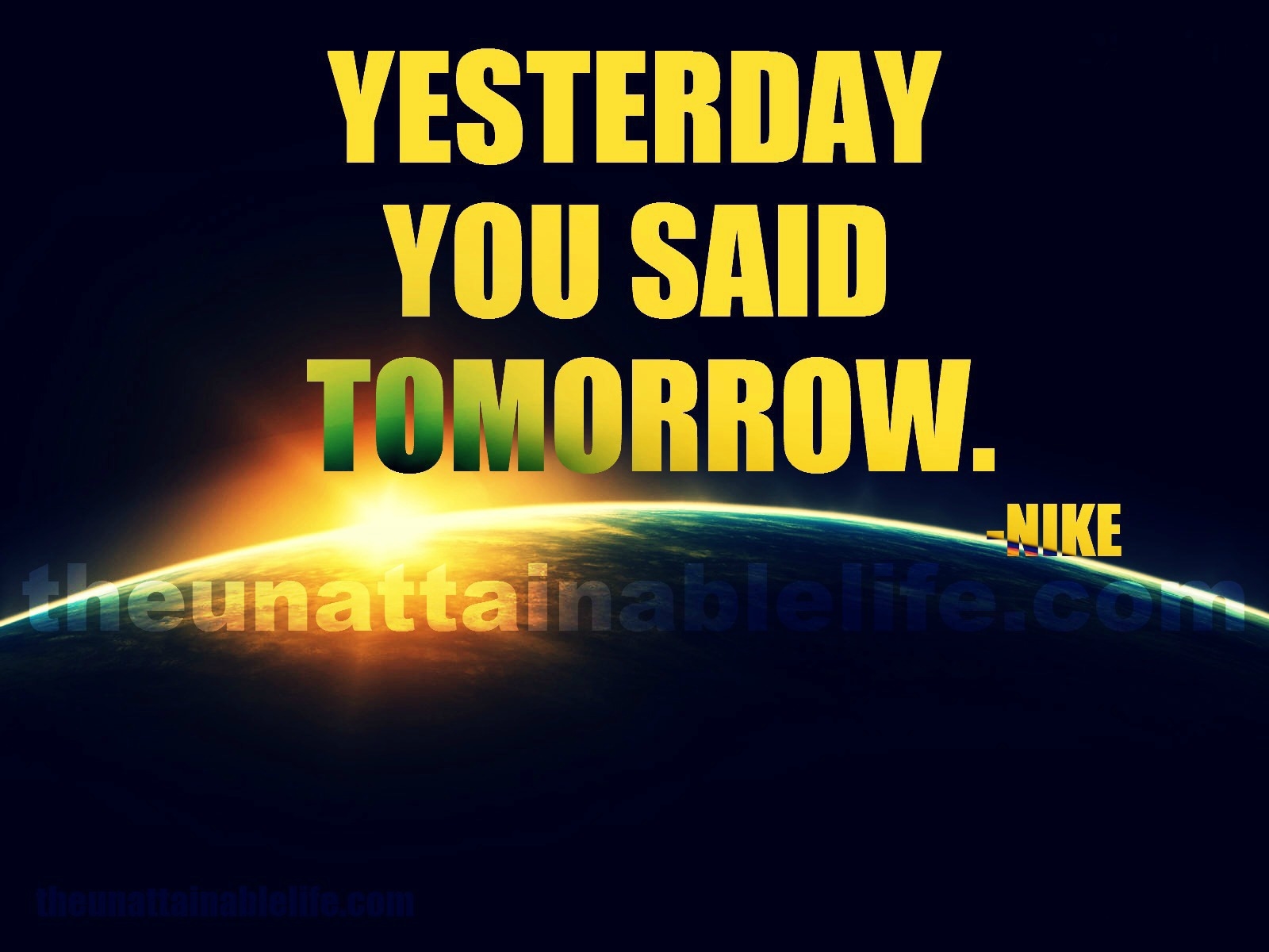 1600x1200 yesterday you said tomorrow. nike Desktop wallpaper, Desktop