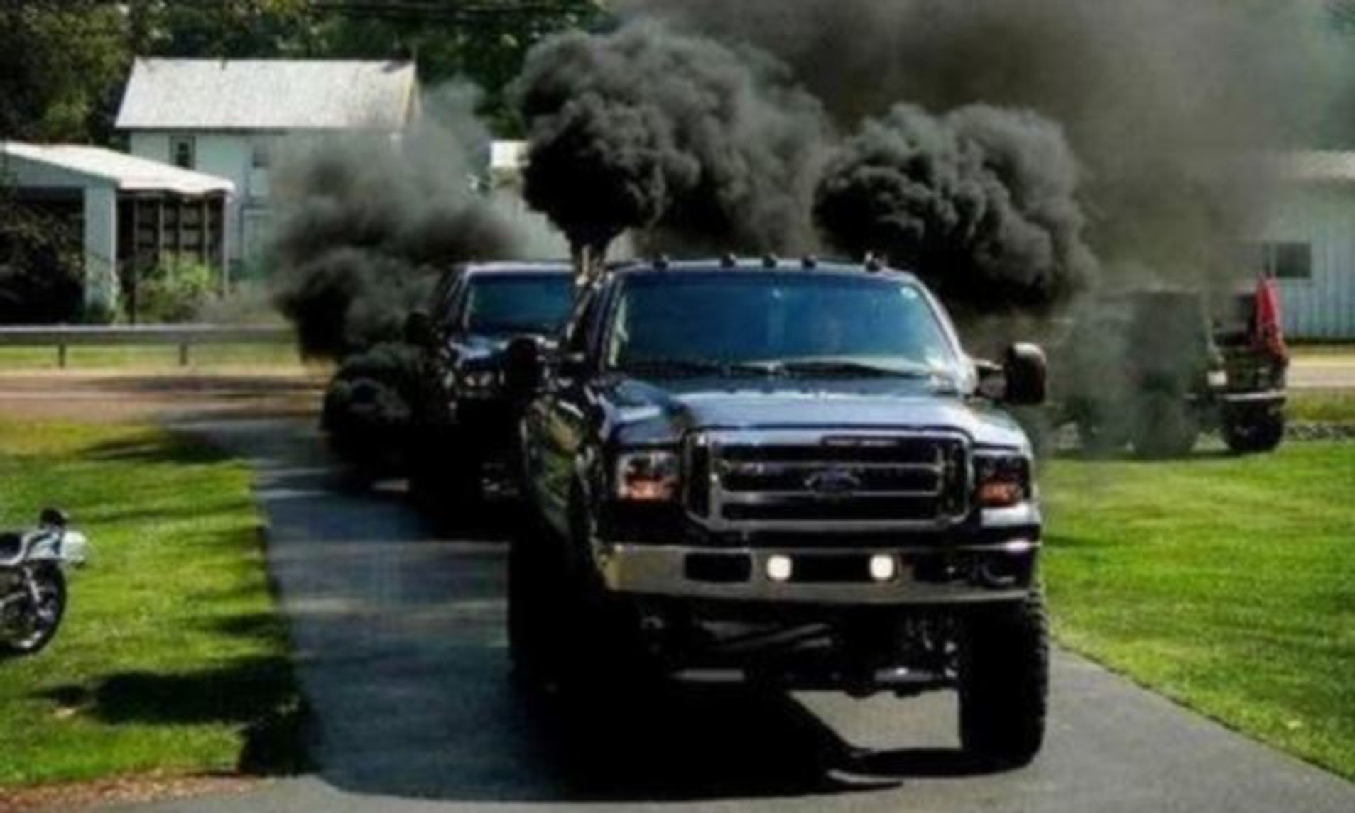 1910x1150 Black Smoke Belching Pick Ups Built By Anti Environmentalists Who Are 'rolling Coal'. Daily Mail Online, Desktop