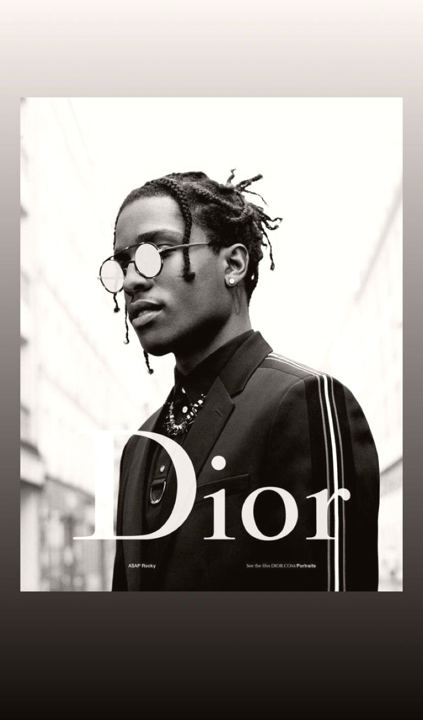 830x1420 Asap Rocky Dior Black White Wallpaper For IPhone 7 7 Rocky Dior Poster, Phone