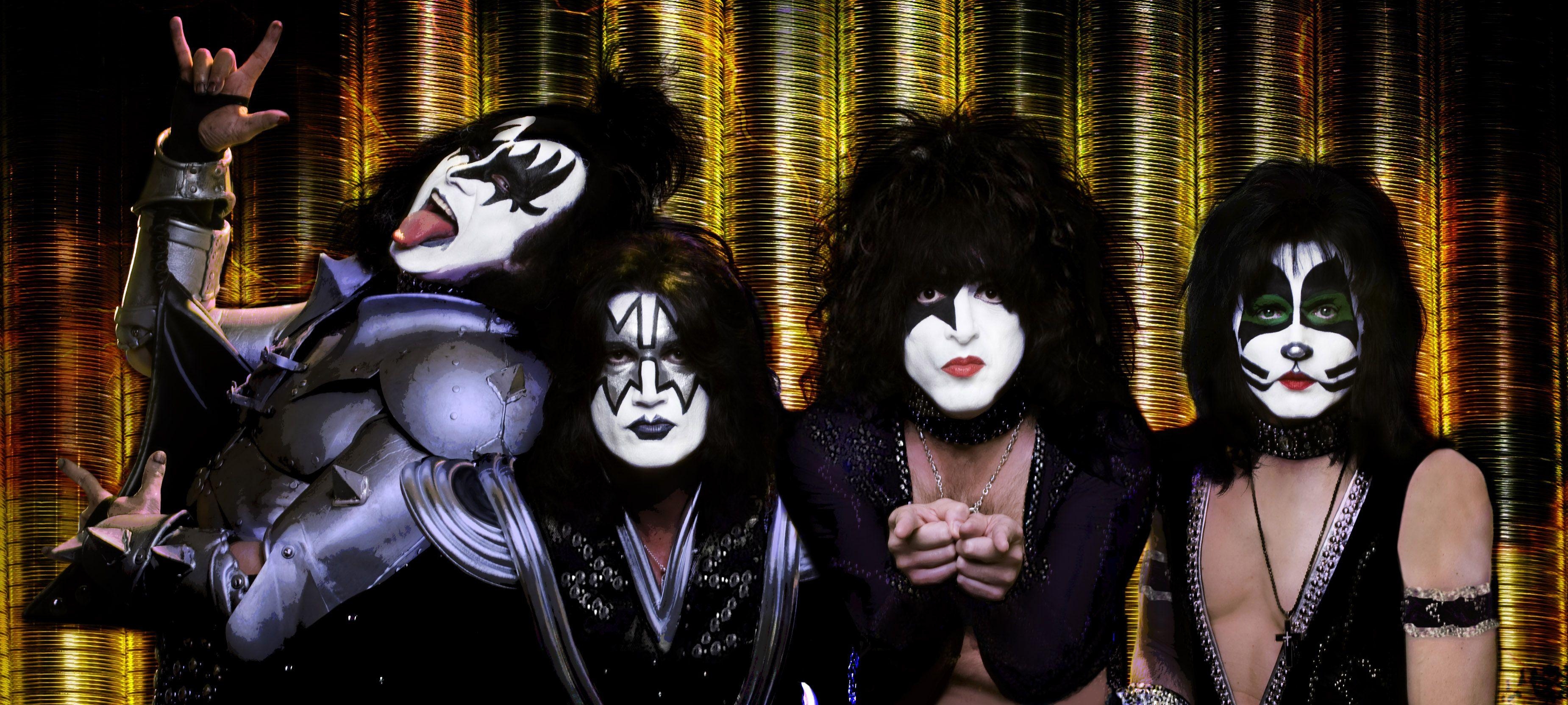 3700x1670 Kiss heavy metal rock bands d wallpaperx1663, Dual Screen