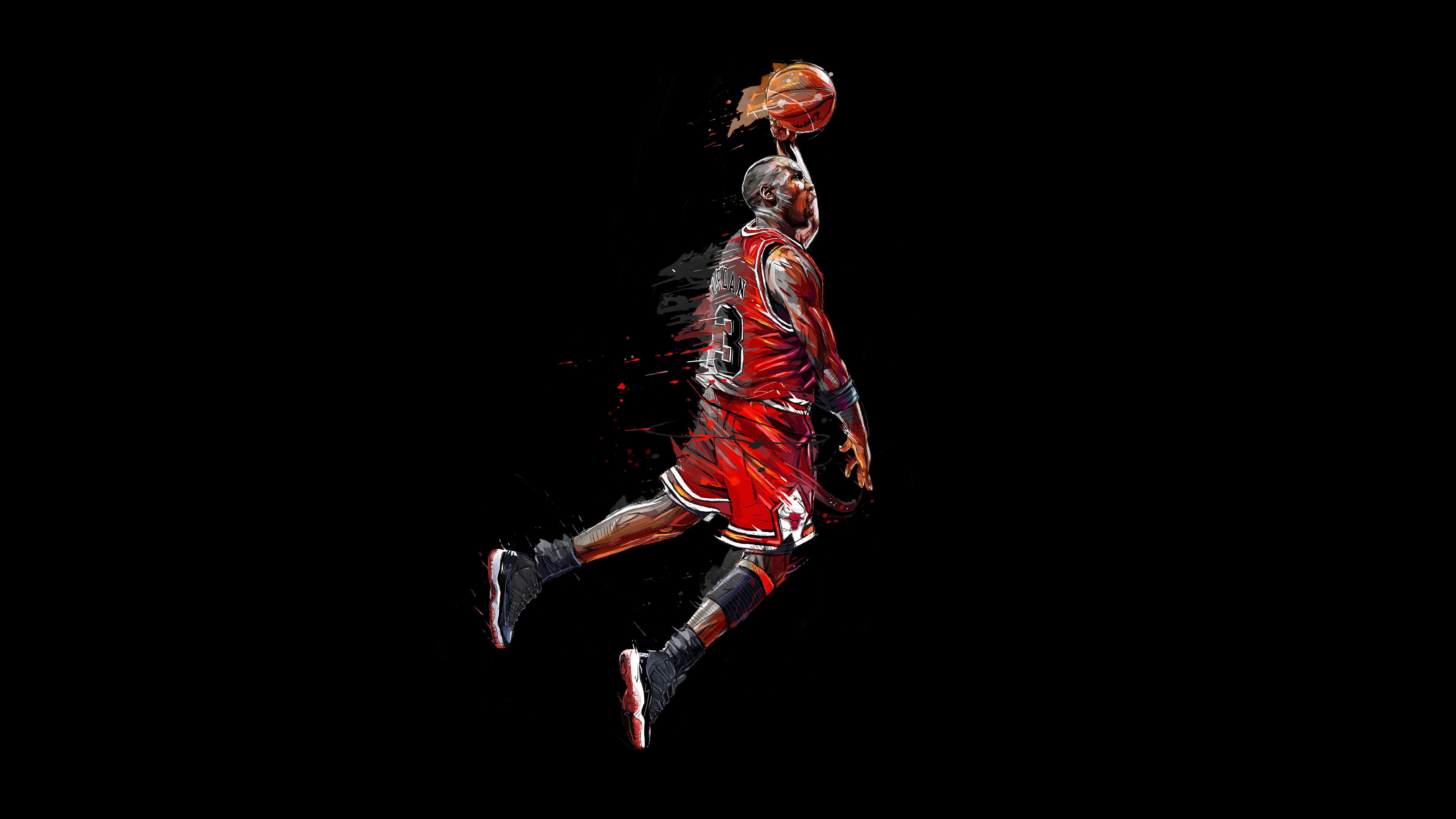 5120x2880 Sports Michael Jordan 4k Ultra HD Wallpaper, Desktop