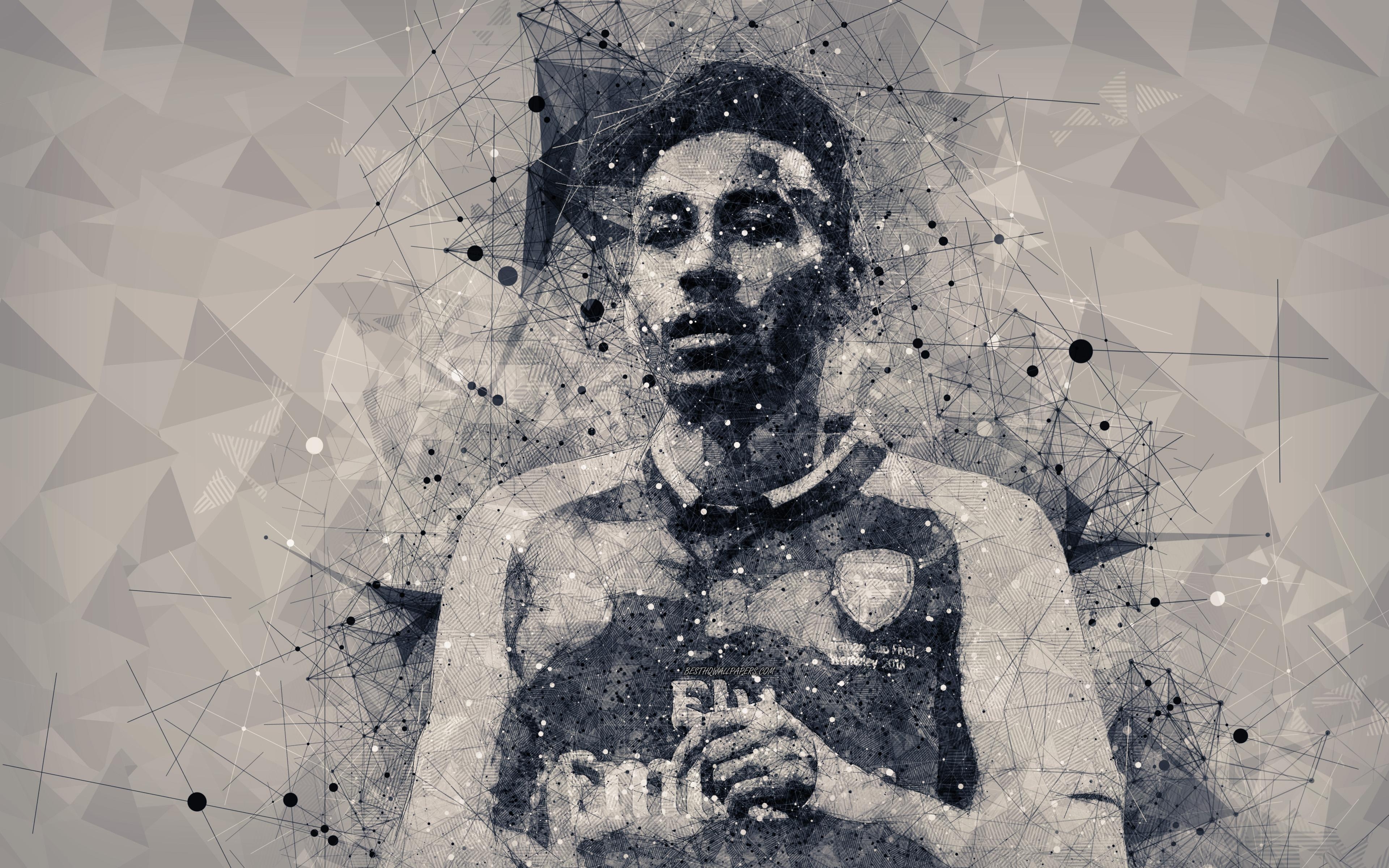 3840x2400 Download Wallpaper Pierre Emerick Aubameyang, 4K, Creative, Desktop