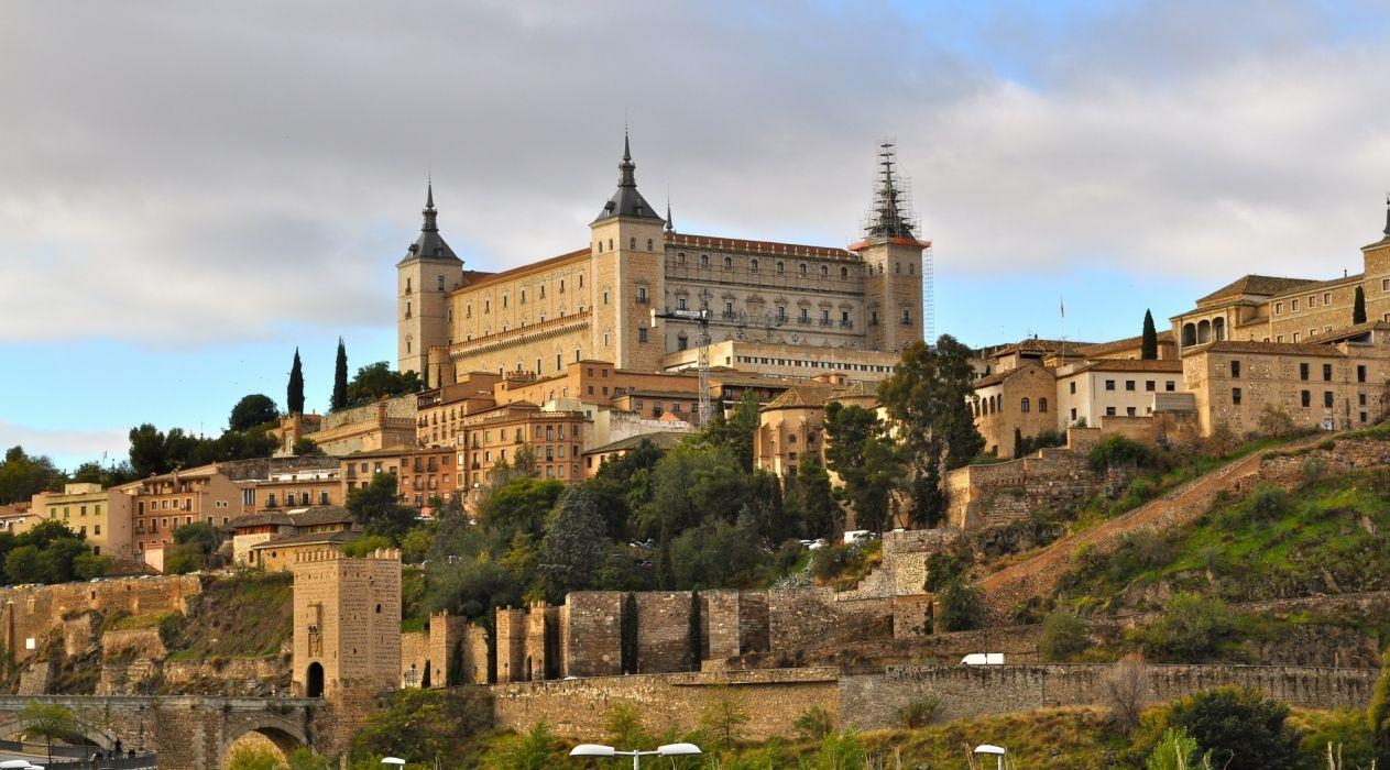 1270x700 Toledo Spain castle g wallpaperx1135, Desktop