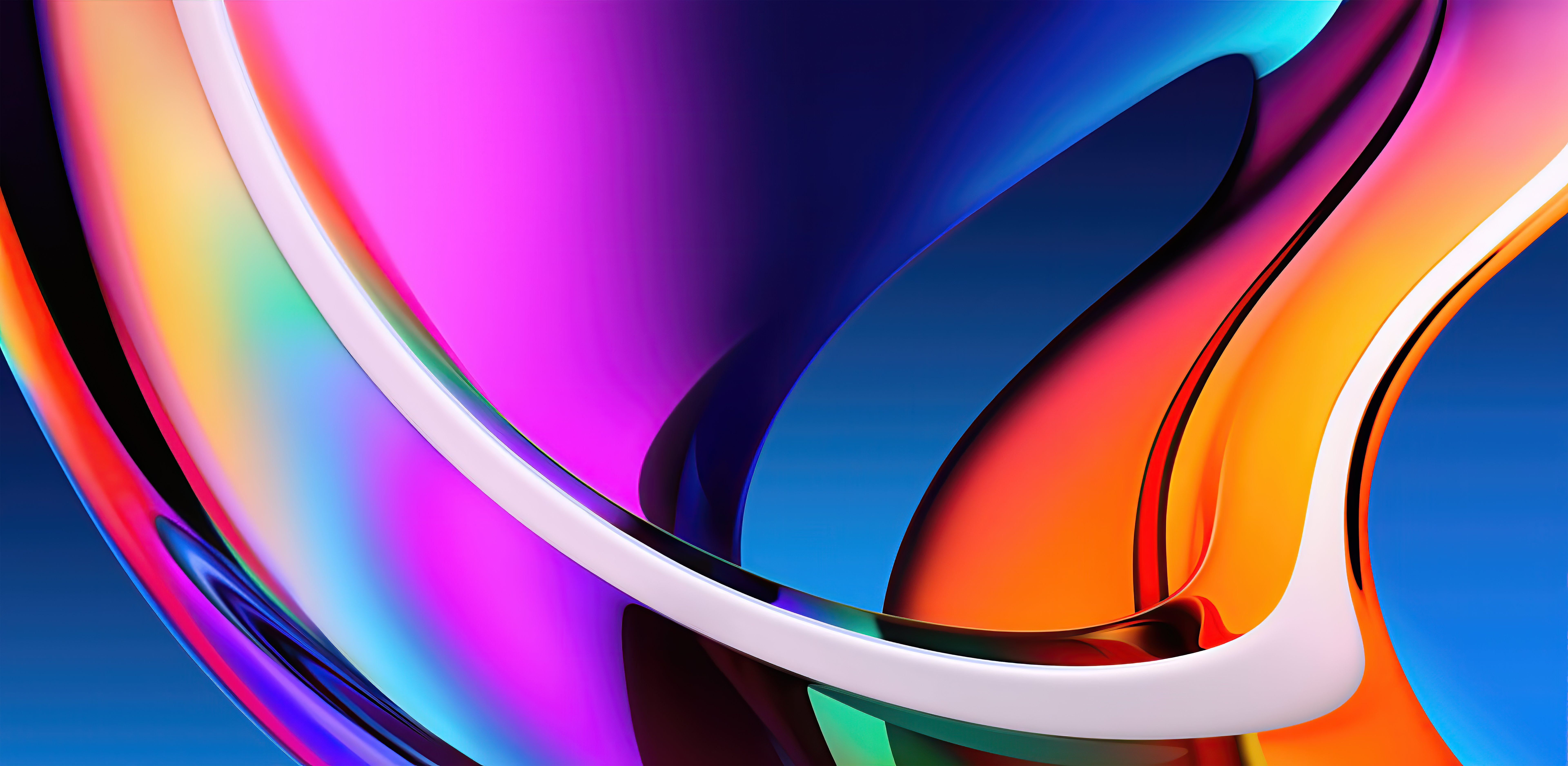 7680x3760 Apple iMac Wallpaper 4K, Colorful, Stock, Retina Display, Gradients, Abstract, Dual Screen