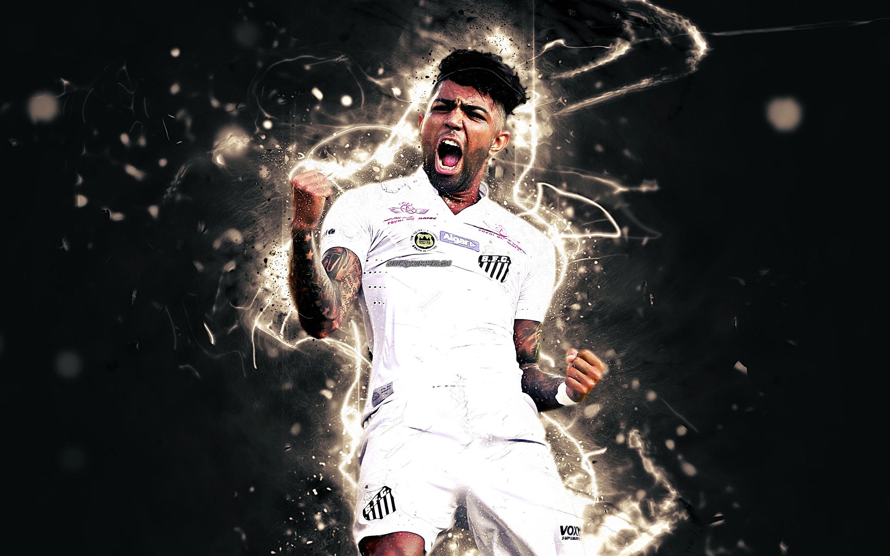 2880x1800 Download wallpaper Gabriel Barbosa, joy, brazilian, Desktop