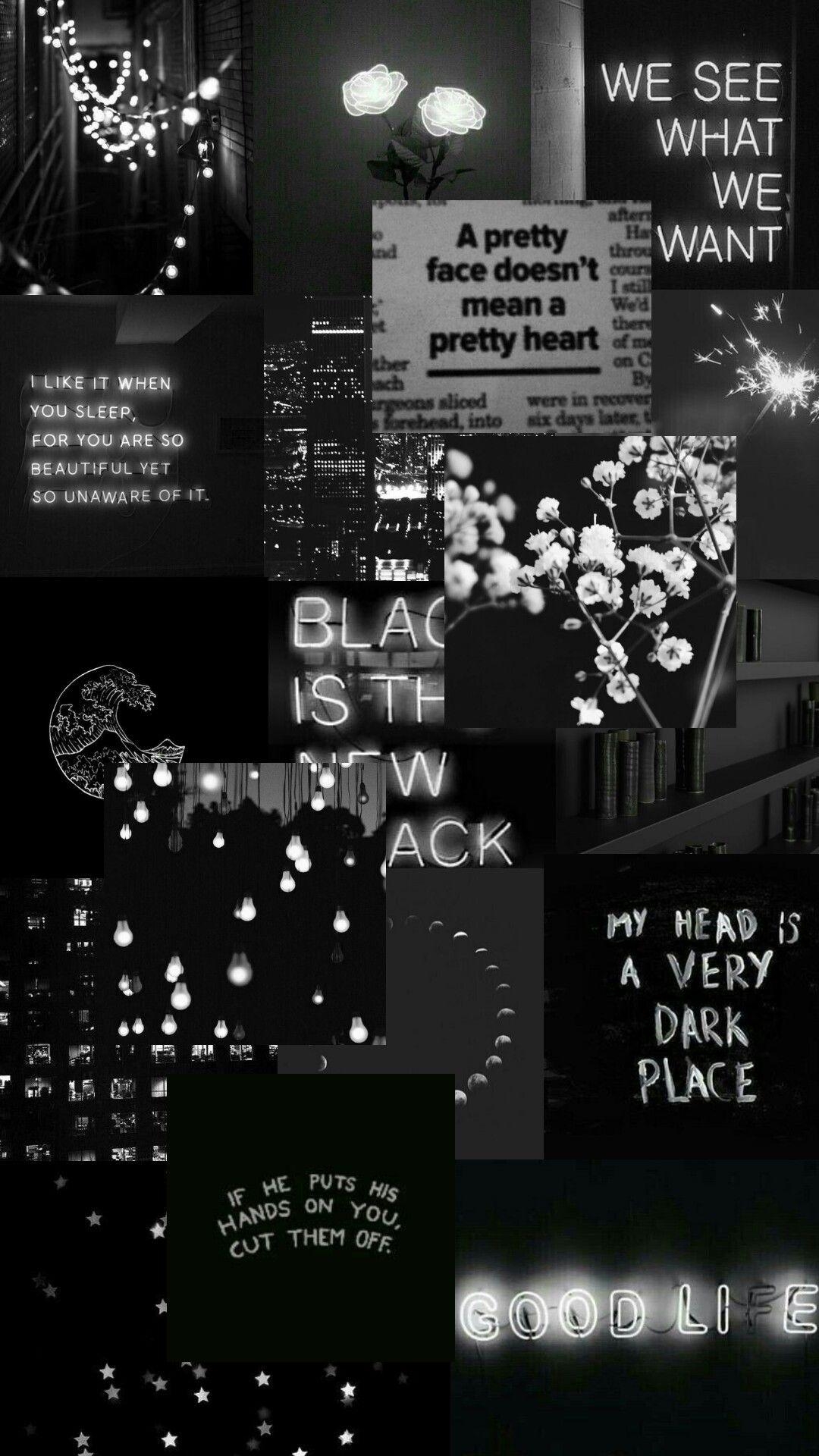 1080x1920 Free download Black wallpaper aesthetic Loveee in 2019 Black, Phone