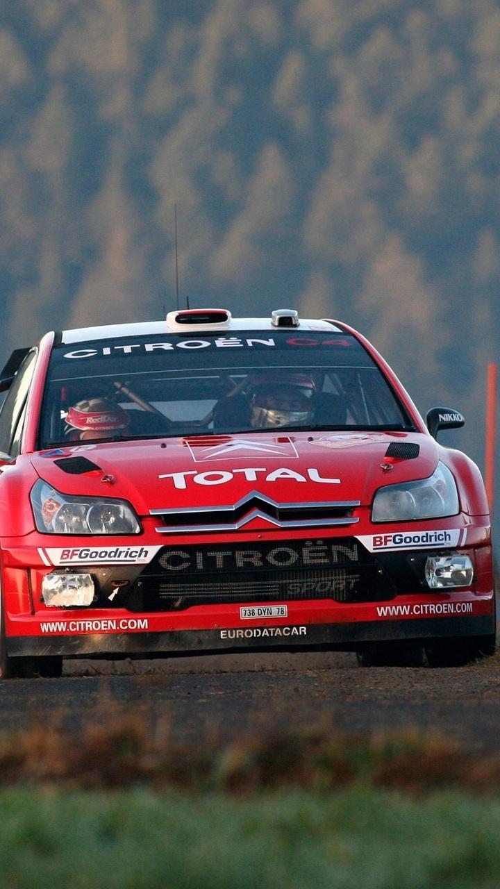 720x1280 wrc, auto, c rally, red, red, lights, rally, citroen, Phone