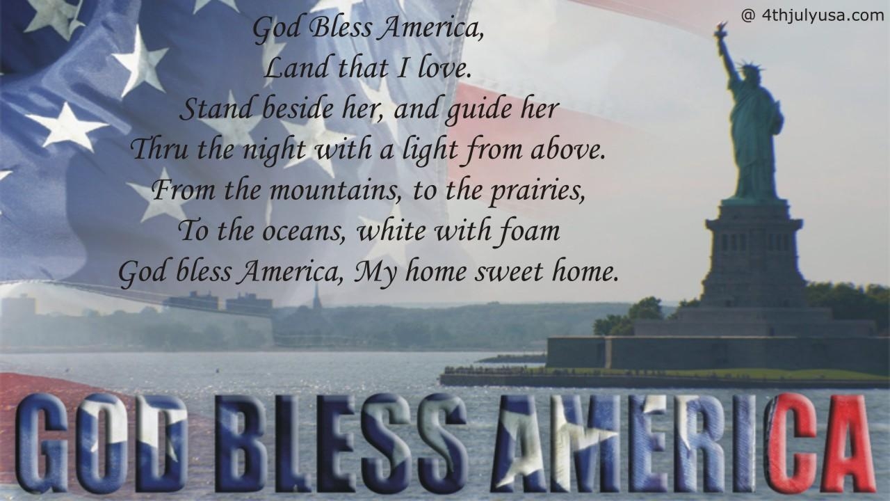 1280x720 God Bless America Patriotic Song Lyrics, Video, Mp3 Download, Desktop