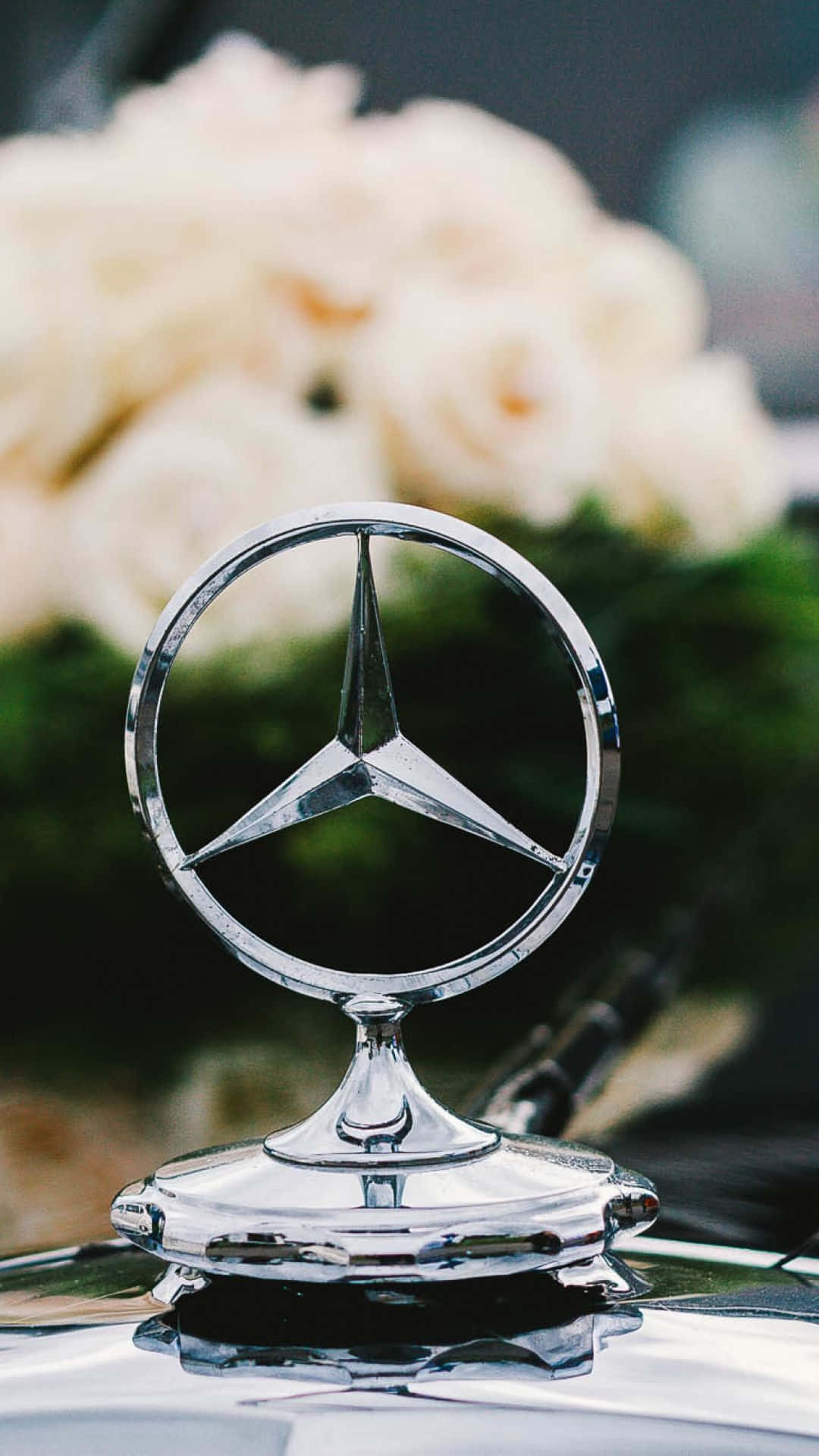 1080x1920 Download Mercedes Silver Logo Classic, Phone