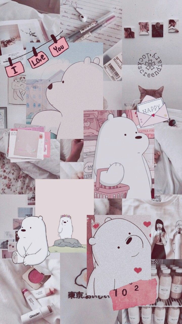 720x1280 Ice Bear #IceBear #aesthatic #wallpapercute #cartoon di 2020. Boneka hewan, Kartu lucu, Kartun, Phone