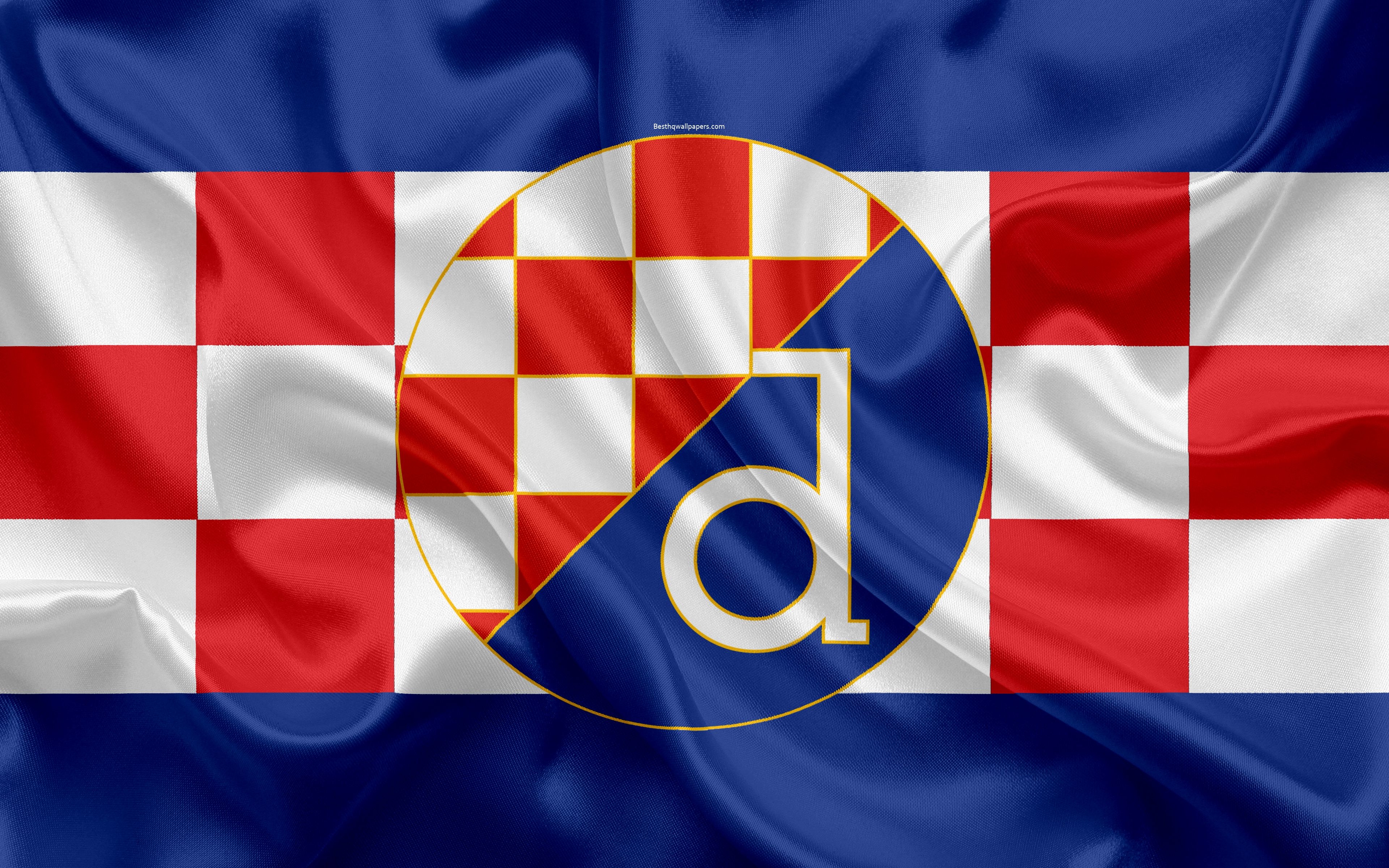 3840x2400 Download wallpaper Dinamo Zagreb FC, 4k, Croatian football club, Desktop