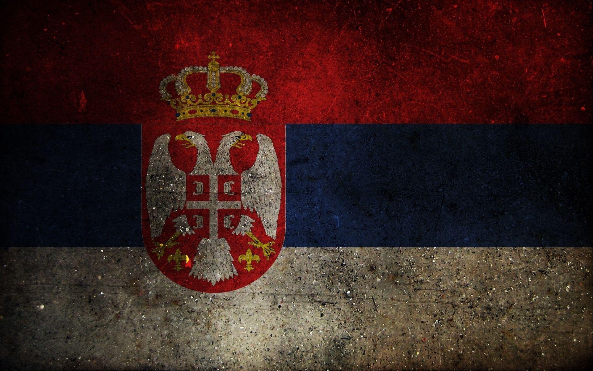 1920x1200 Download wallpaper flag, coat of arms, serbia free desktop, Desktop