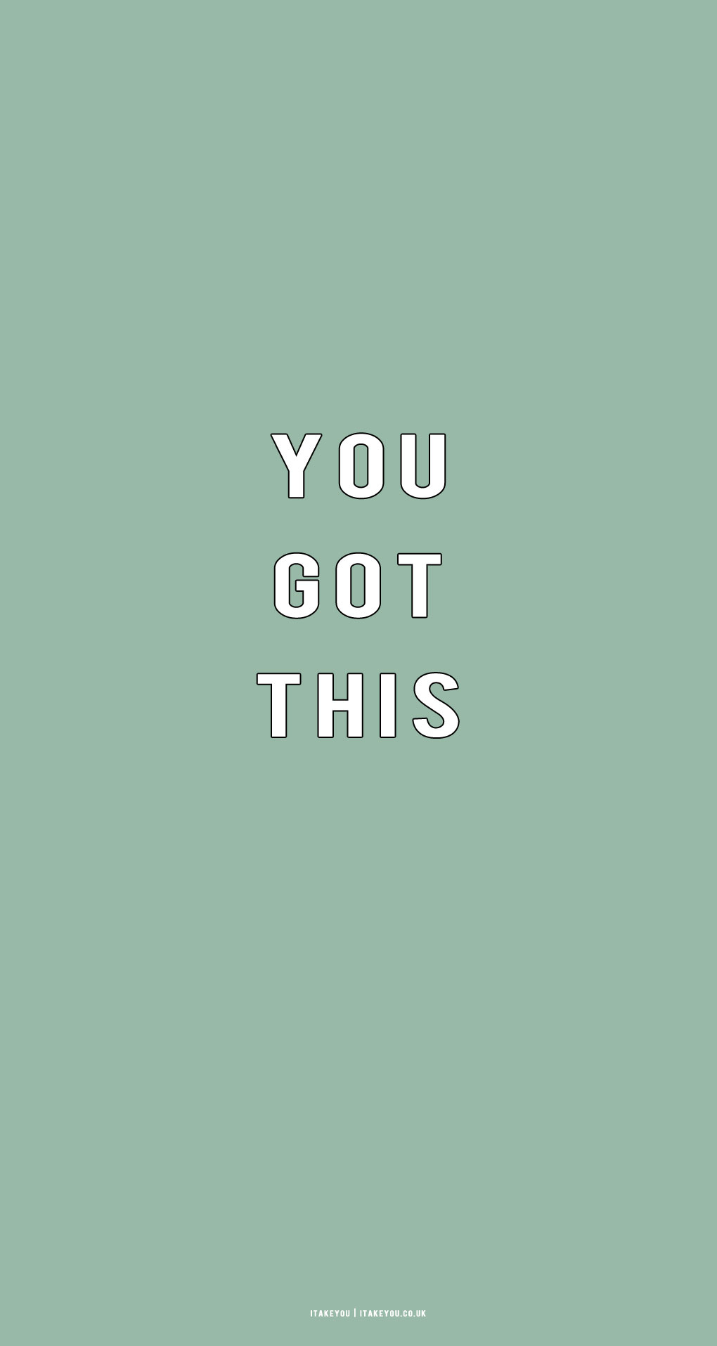 1020x1920 Sage Green Minimalist Wallpaper for Phone, You Got This I Take You. Wedding Readings. Wedding Ideas, Phone