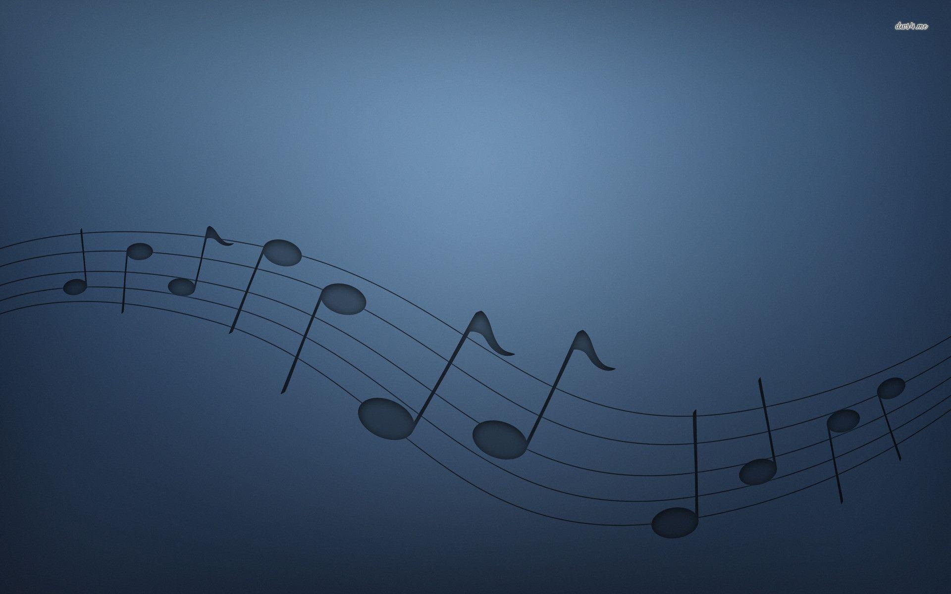 1920x1200 Blue Music Notes Wallpaper, Desktop