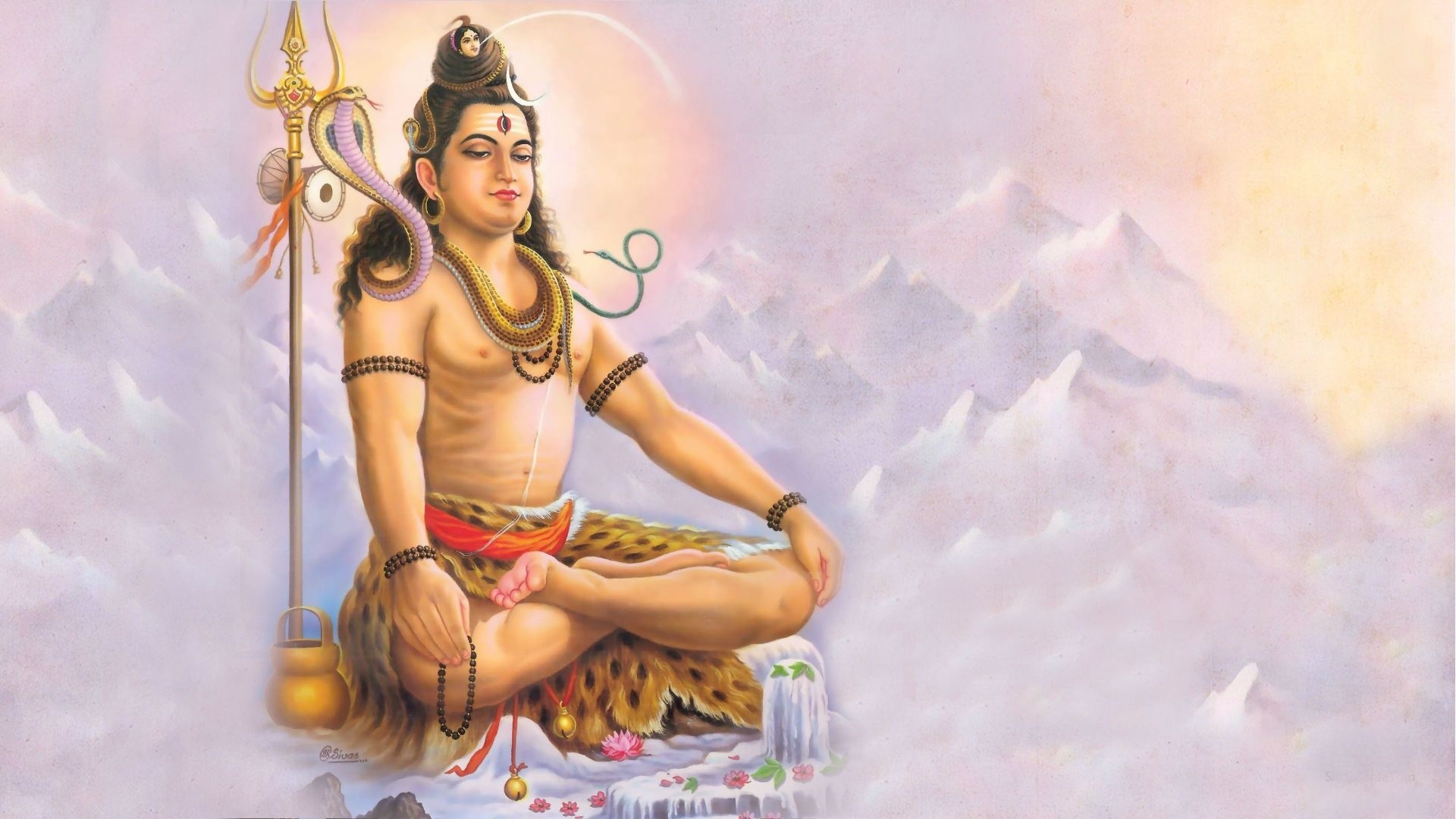 1920x1080 Lord Shiva On Meditation Wallpaper, Desktop