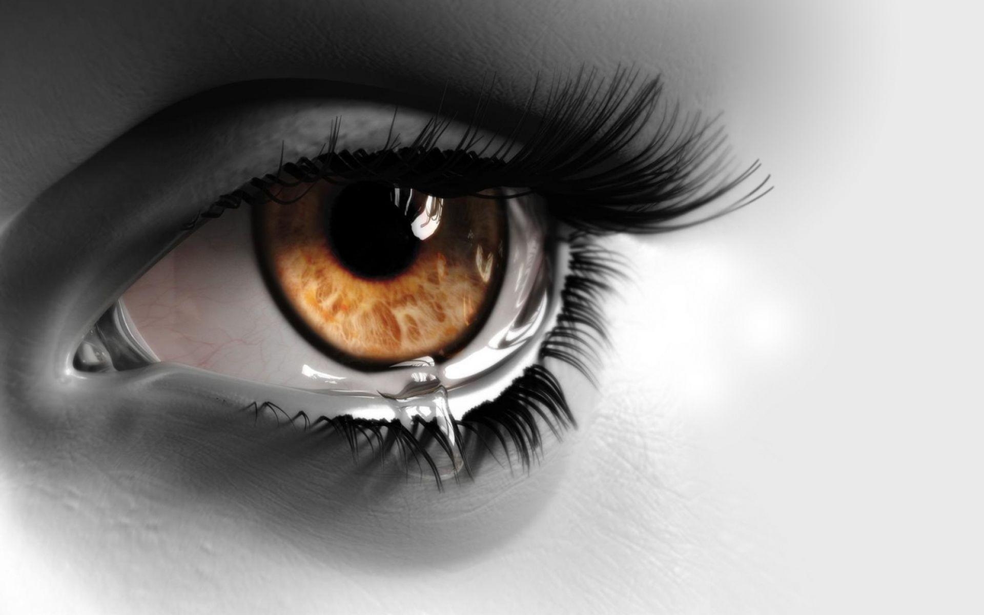 1920x1200 3D Sad Eye Wallpaper Wallpaper HD Wallpaper Download, Desktop