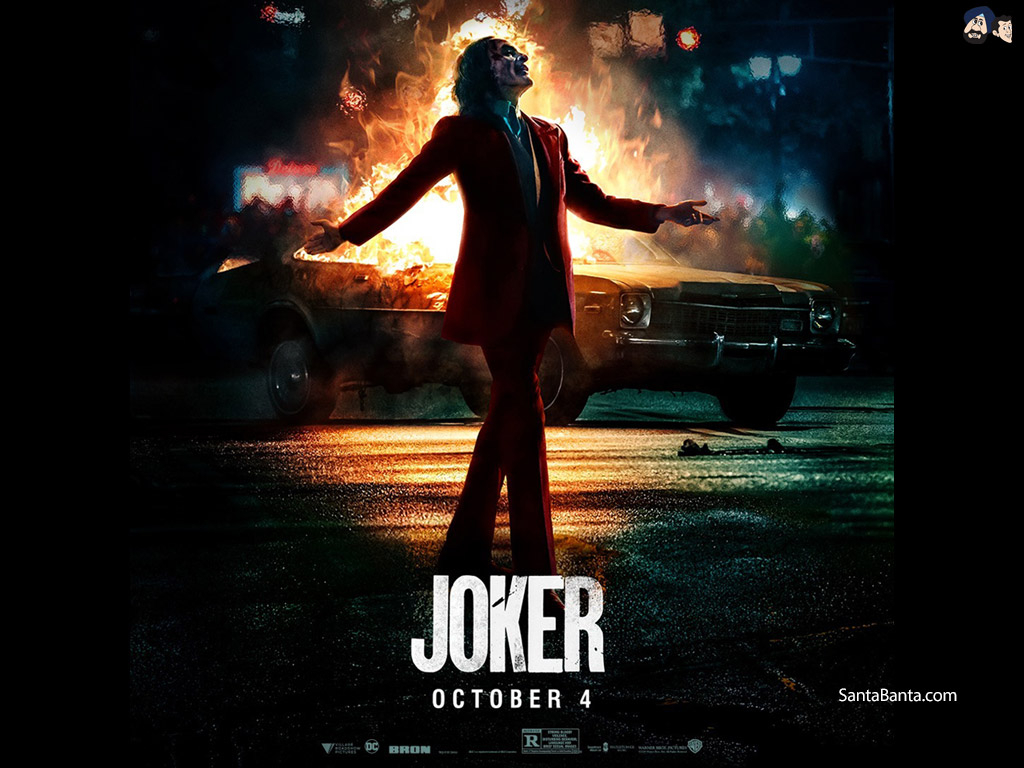 1030x770 Joaquin Phoenix in the poster of Hollywood film, Joker, Desktop