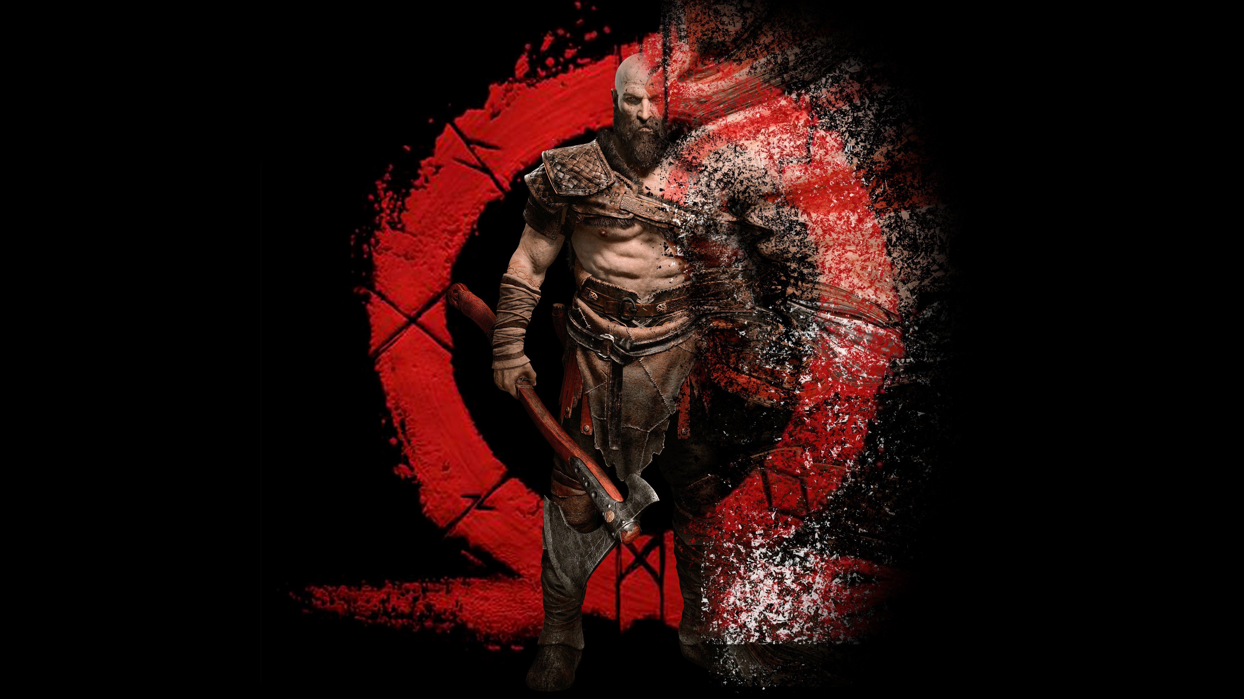 5120x2880 Kratos God of War 4K wallpaper, Desktop