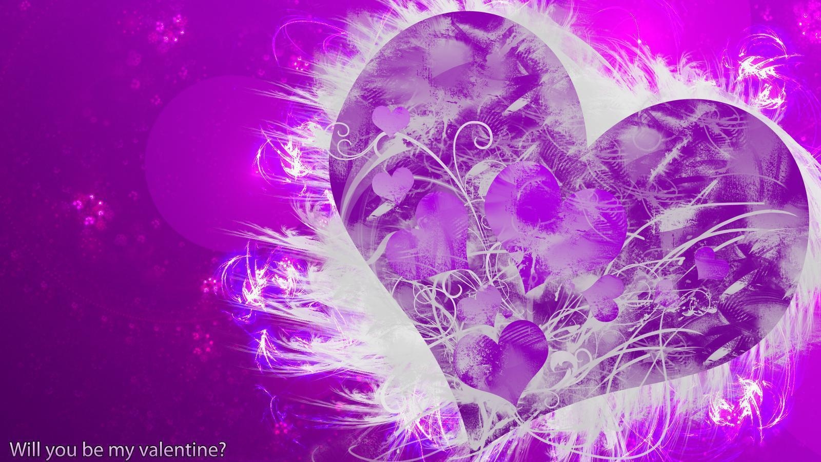 1600x900 Purple Heart HD Wallpaper Love Wallpaper. HD Wallpaper. Free, Desktop