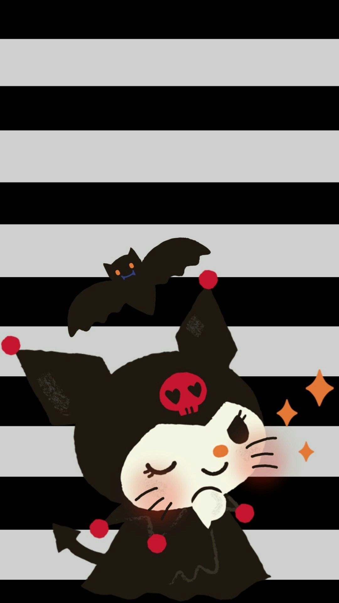 1080x1920 Kuromi. Hello kitty wallpaper, Sanrio wallpaper, Halloween wallpaper, Phone