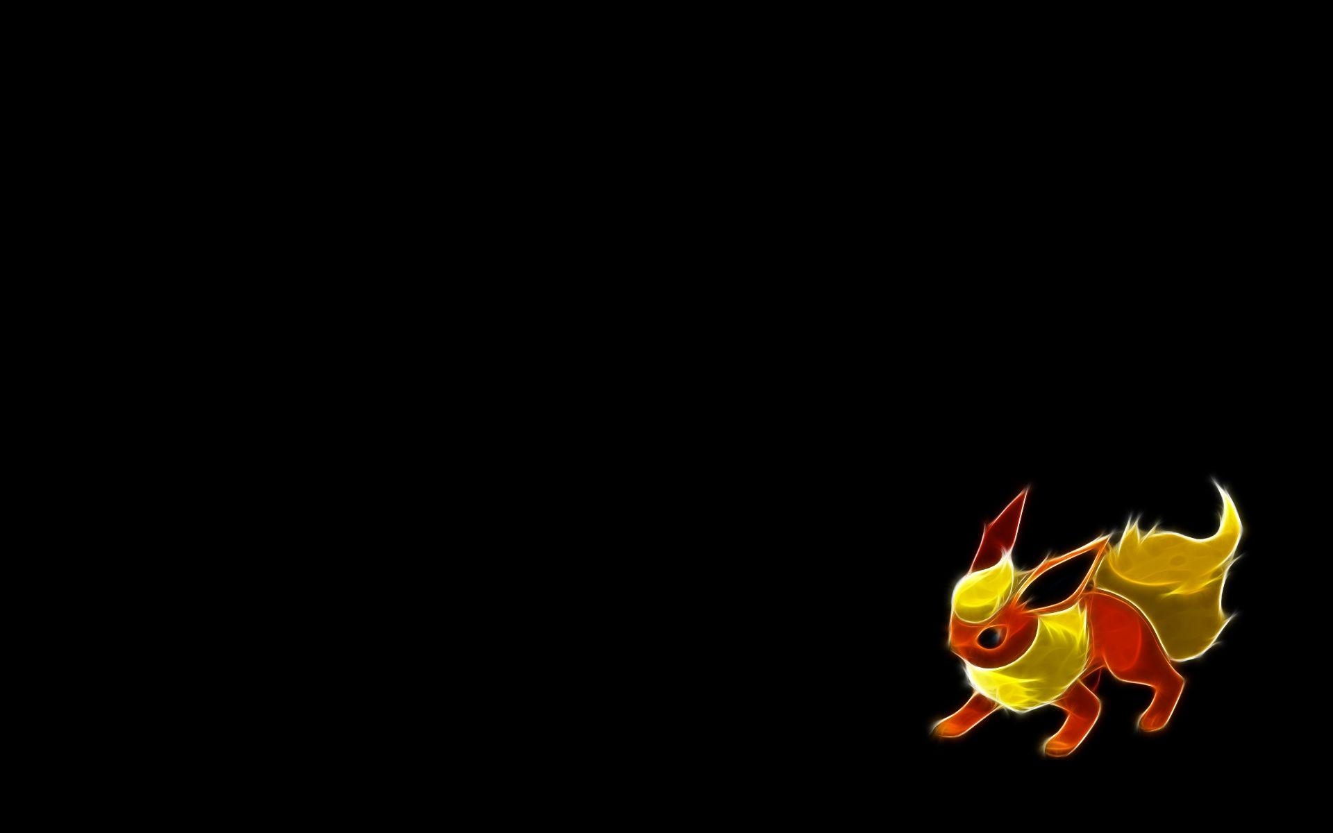 1920x1200 pokemon flareon black background  wallpaper High Quality, Desktop