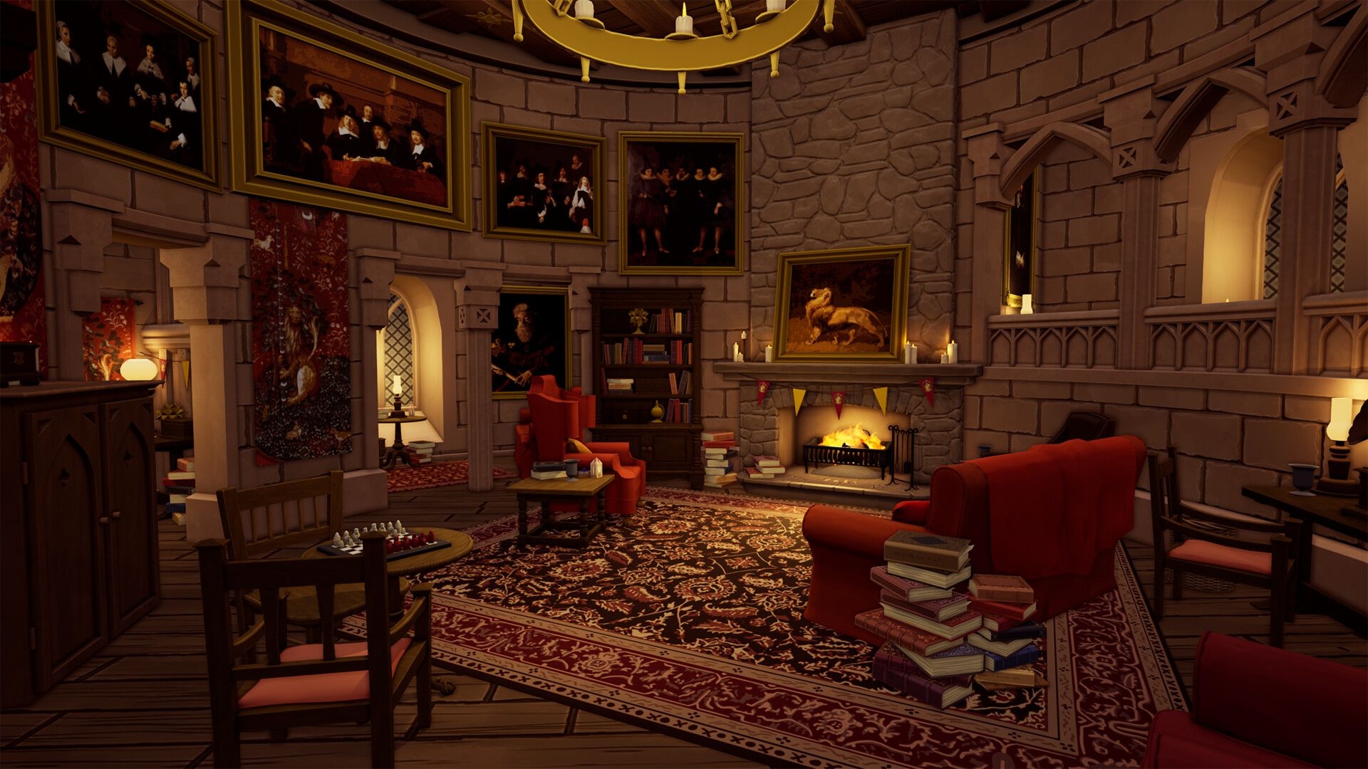 1920x1080 Gryffindor Common Room, Alexia Housden, Desktop