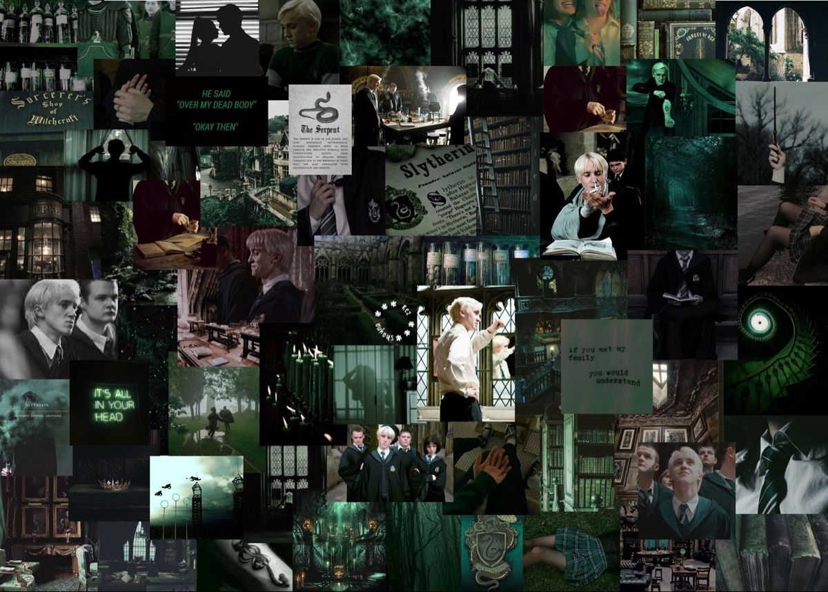 1200x860 Custom Aesthetic Collage Wallpaper Custom Aesthetic Collage. Slytherin wallpaper, Cute laptop wallpaper, Laptop wallpaper, Desktop