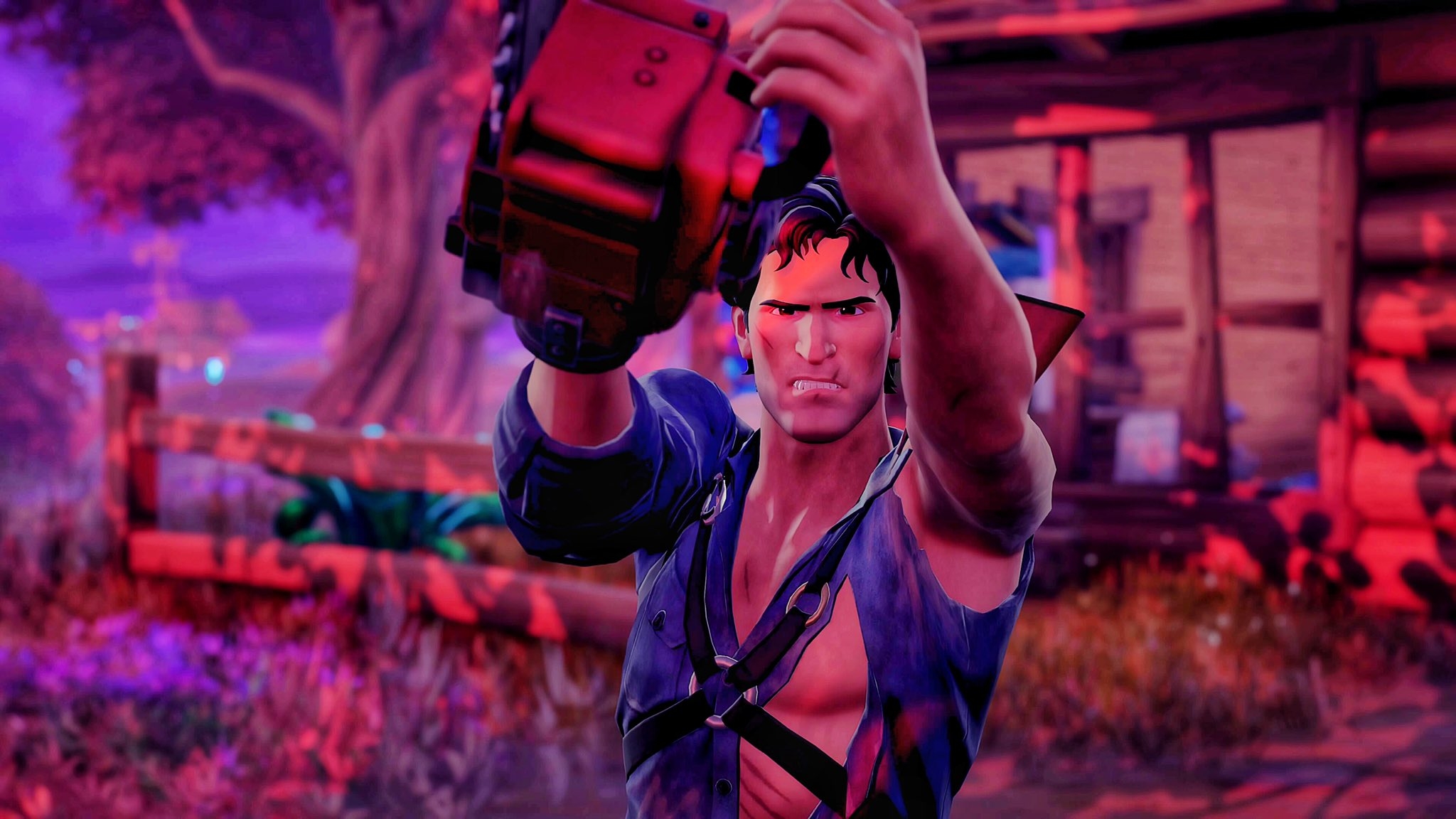 2050x1160 Ash Williams Fortnite wallpaper, Desktop