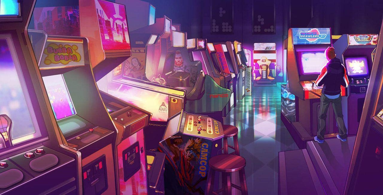 1280x660 The Glory Days Arcade by axl99. Arcade, Aesthetic, Desktop