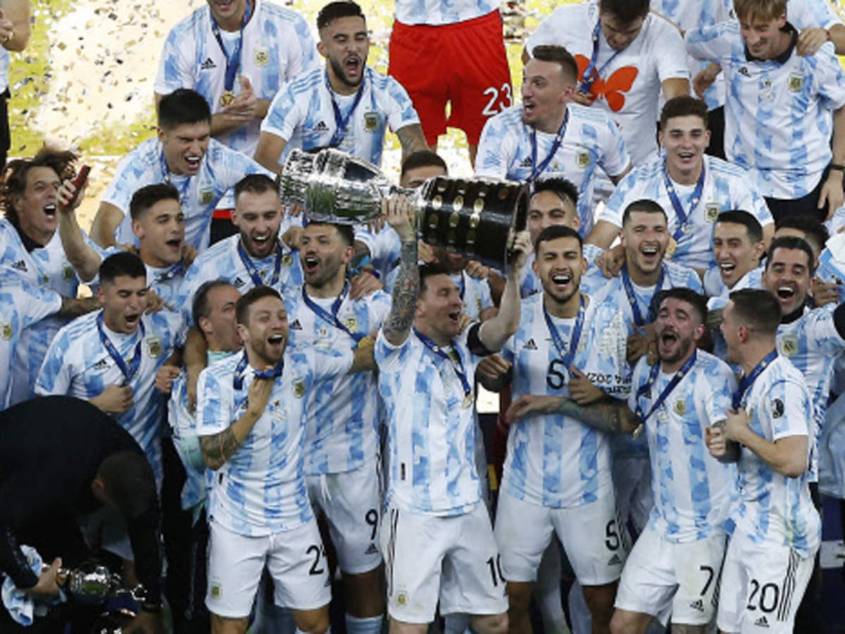 1200x900 Argentina vs Brazil: Lionel Messi ends trophy drought as Argentina beat Brazil to win Copa America. Football News of India, Desktop