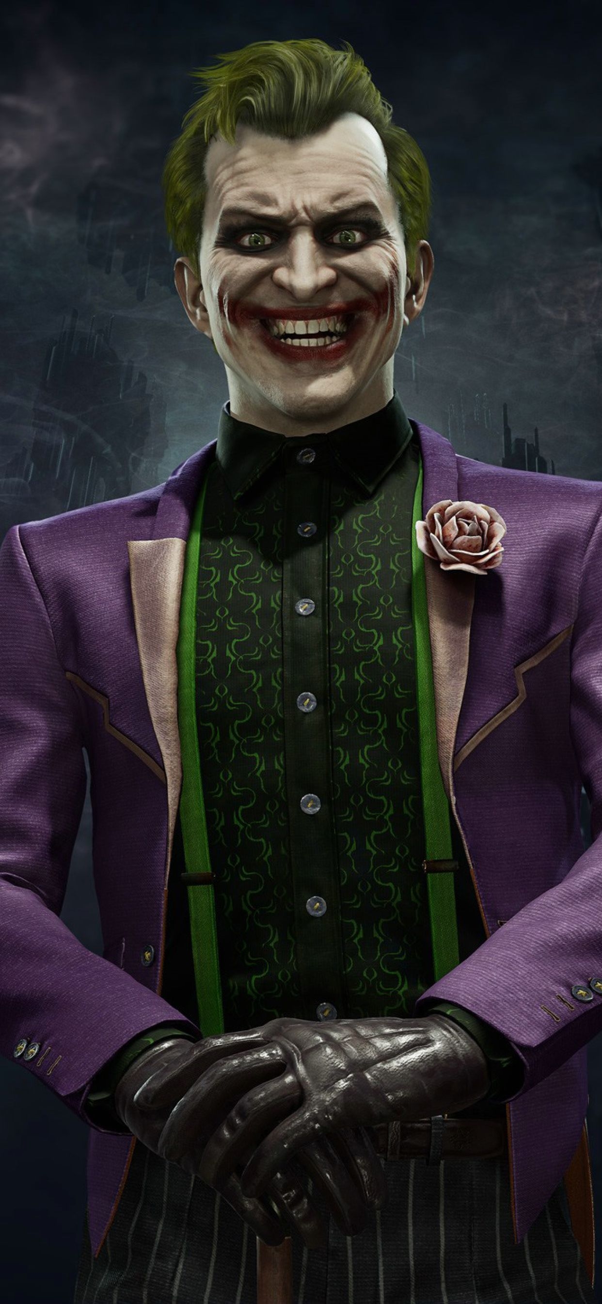 1250x2690 Joker Mortal Kombat 11 iPhone XS MAX Wallpaper, HD Games, Phone