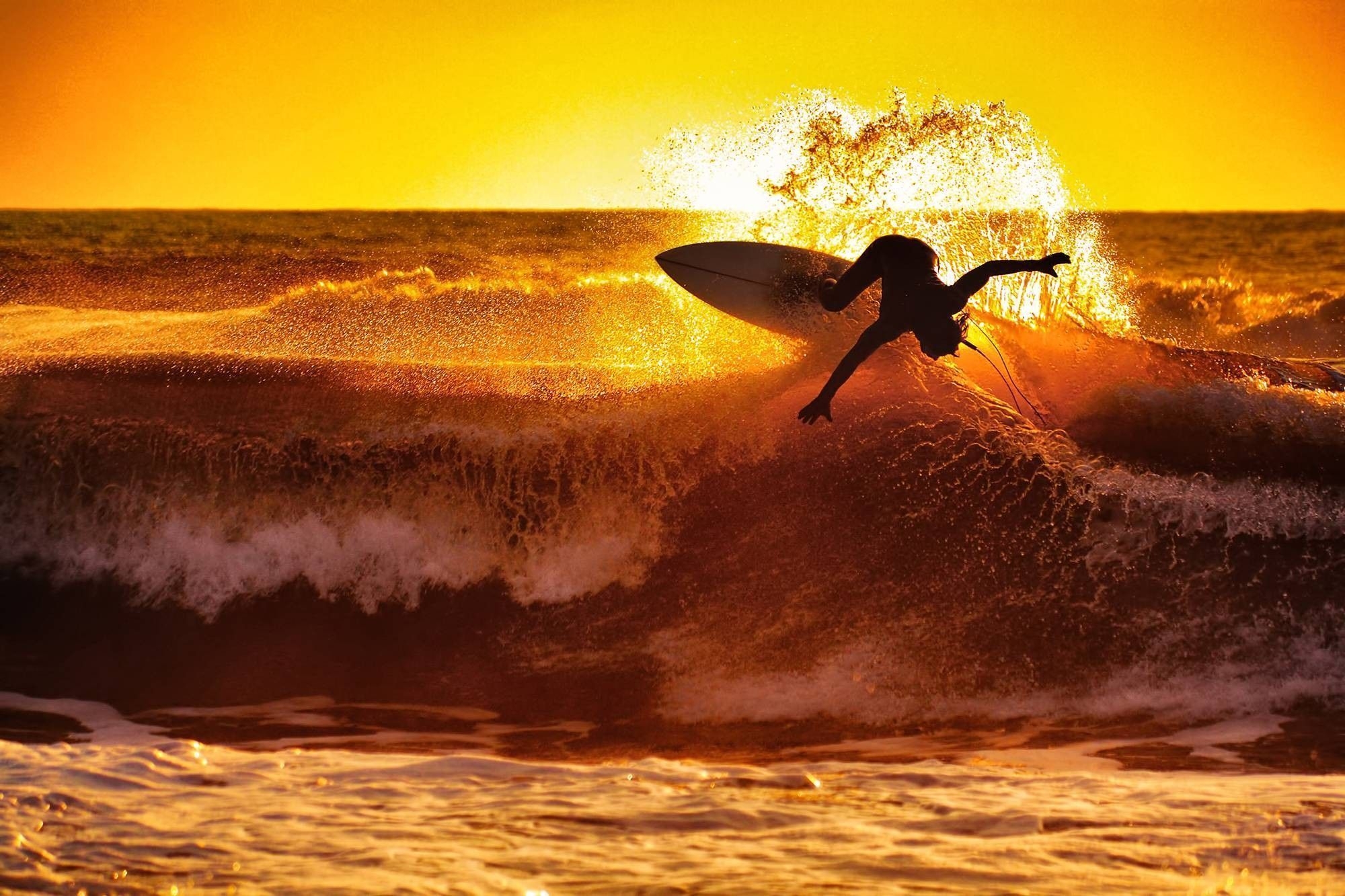 2000x1340 Sunset Surfing Wallpaper Free Sunset Surfing Background, Desktop