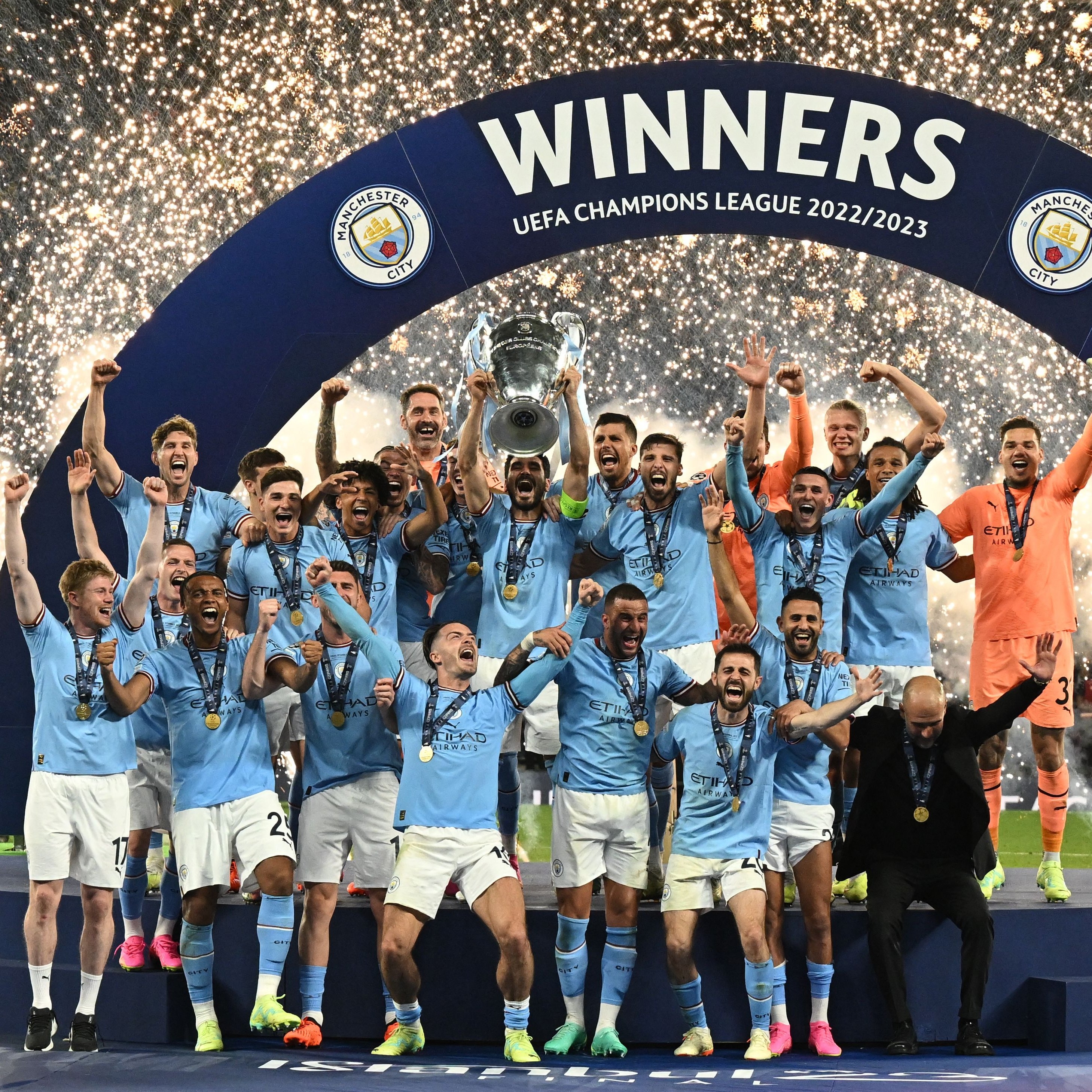 2920x2920 Manchester City UEFA Champions League 2023 Champions, Phone